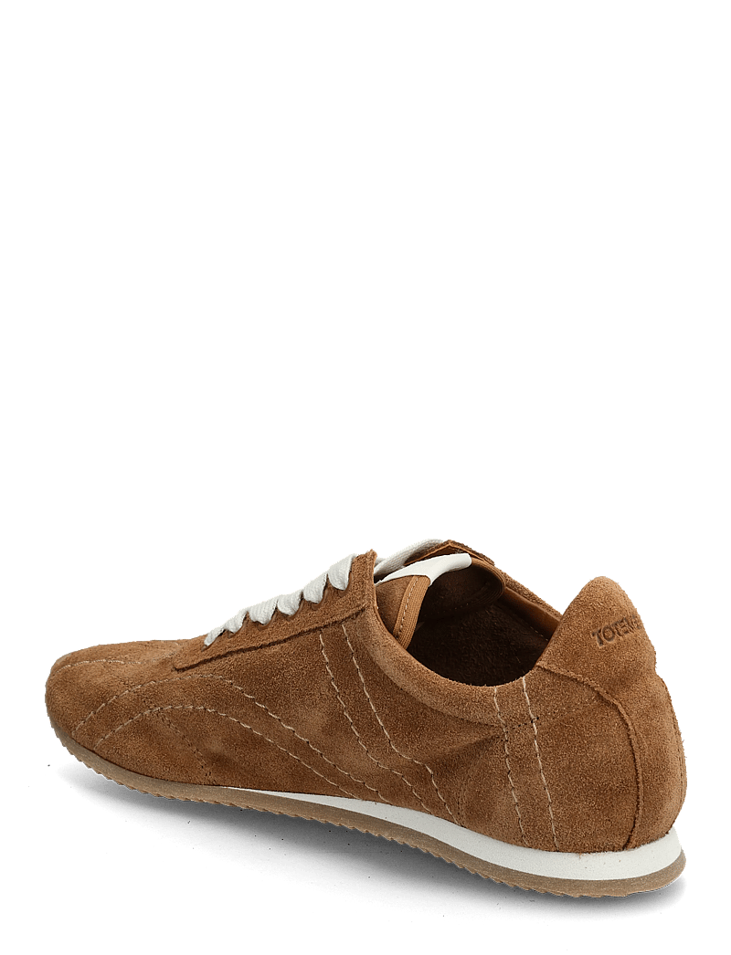 TOTEME - Flex Suede Sneakers - låga sneakers - brown - 2