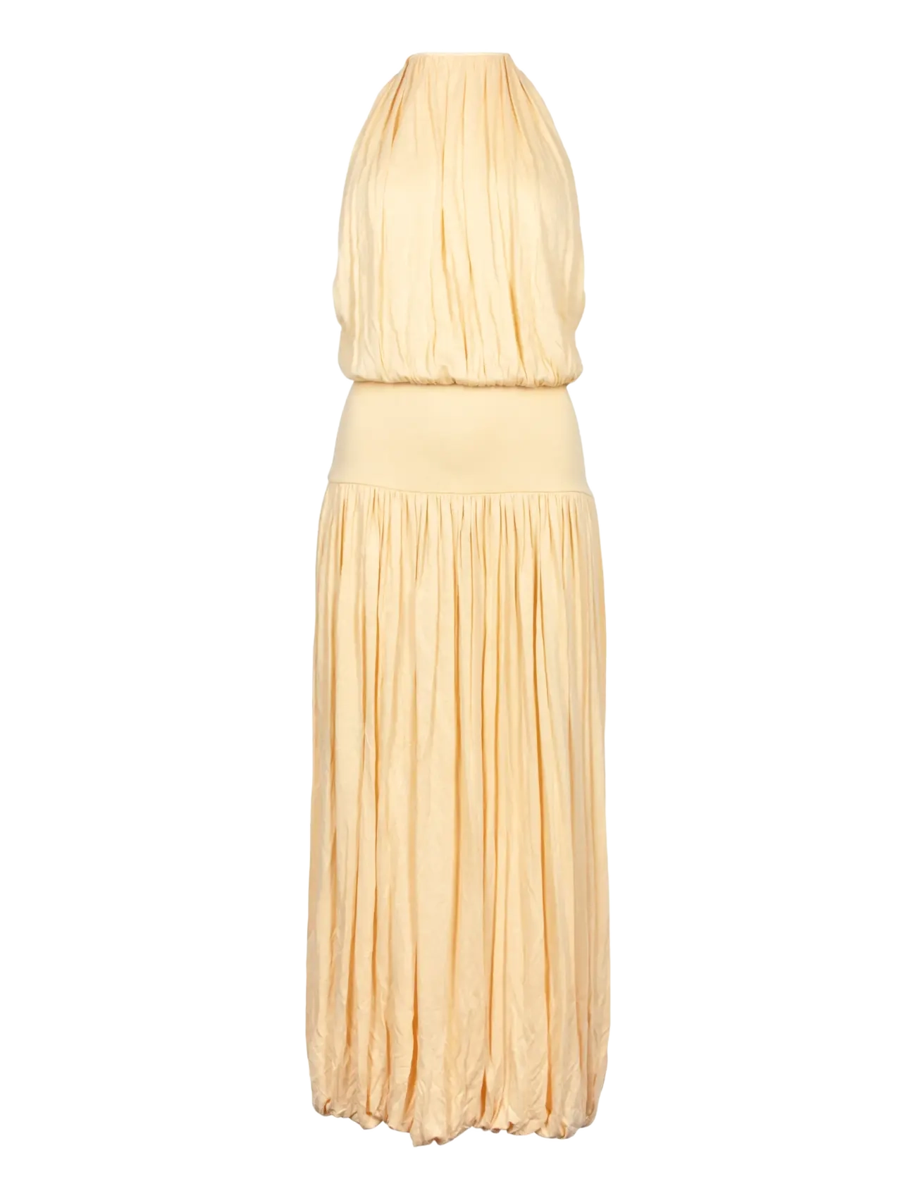 TOTEME Gathered Jersey Midi Dress - Clothing - YELLOW / yellow