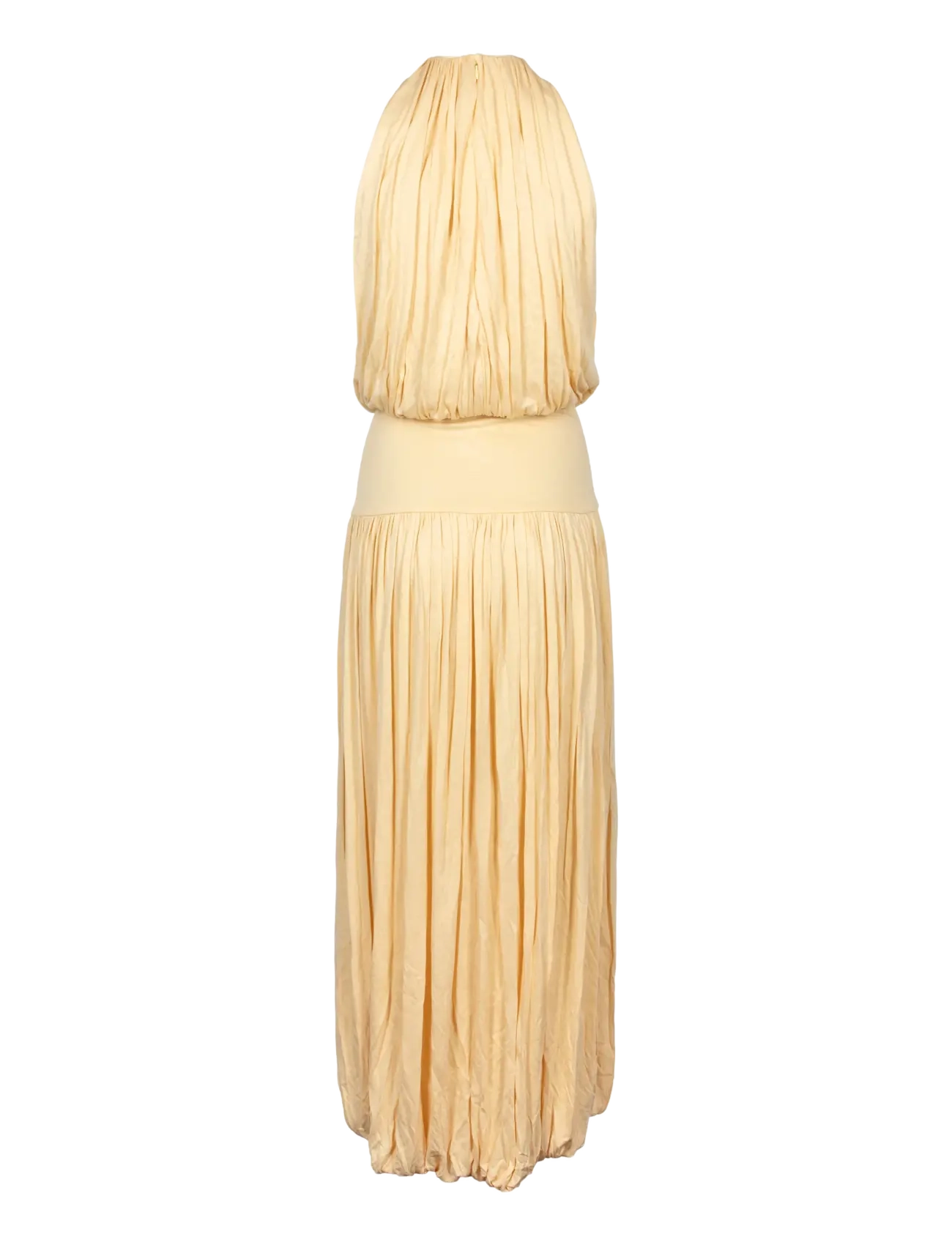 TOTEME - Gathered Jersey Midi Dress - midikleider - yellow - 1