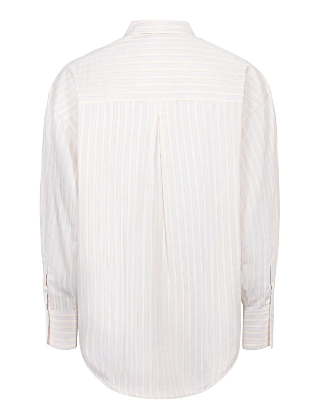 TOTEME - Signature Striped Cotton Shirt - långärmade skjortor - multicolored - 1