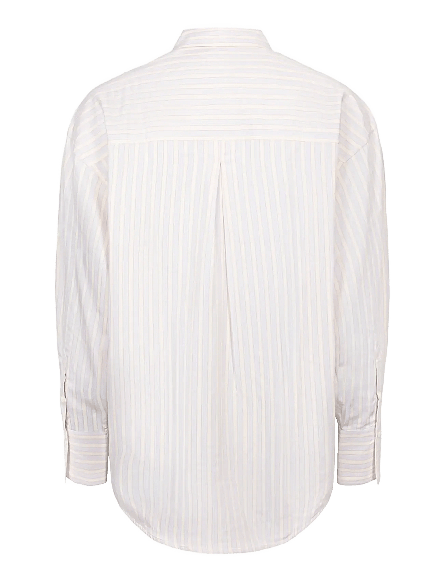 TOTEME - Signature Striped Cotton Shirt - långärmade skjortor - multicolored - 1