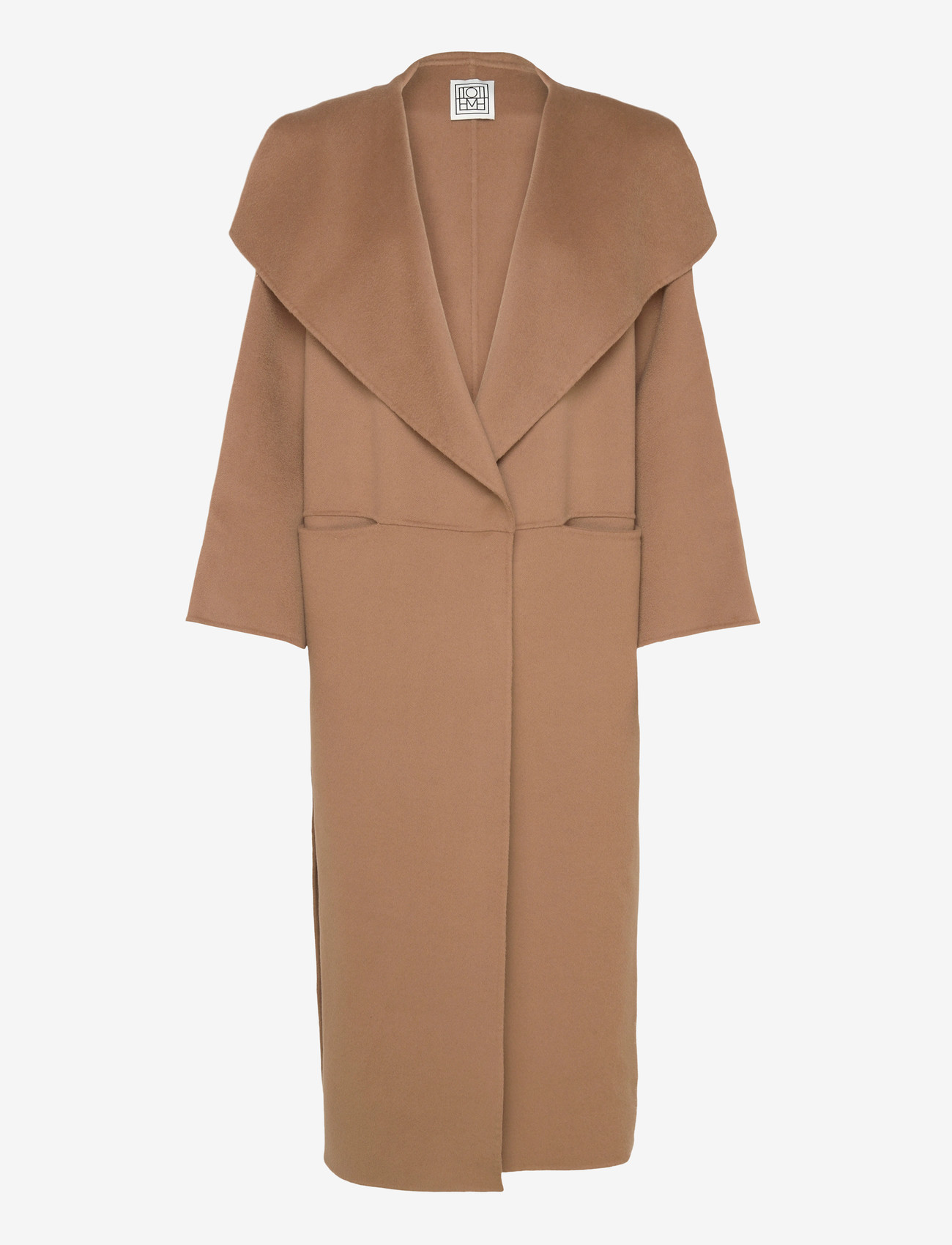 TOTEME - SIGNATURE WOOL CASHMERE COAT - winterjacken - beige - 0