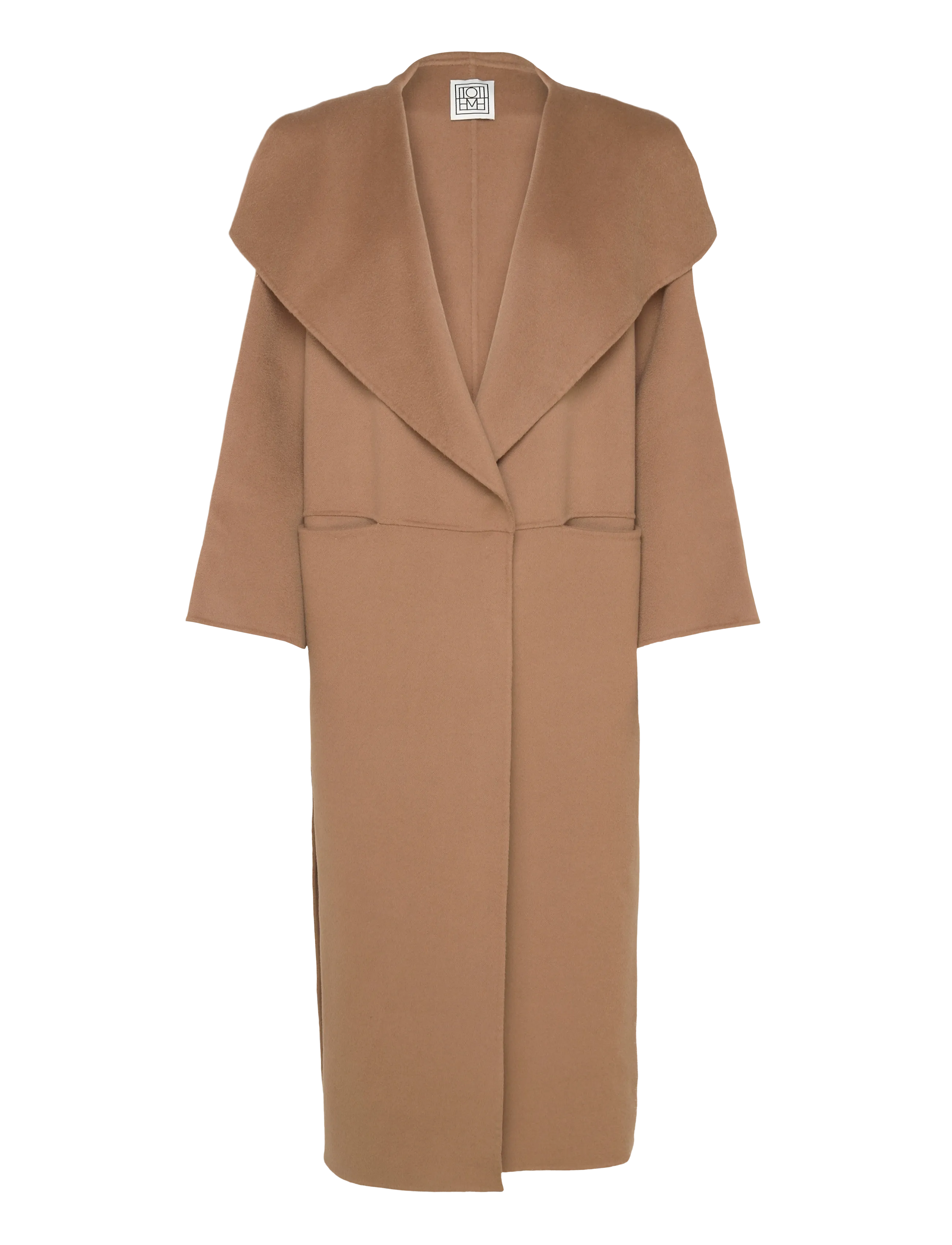 TOTEME SIGNATURE WOOL CASHMERE COAT - TOTEME - BEIGE / brown