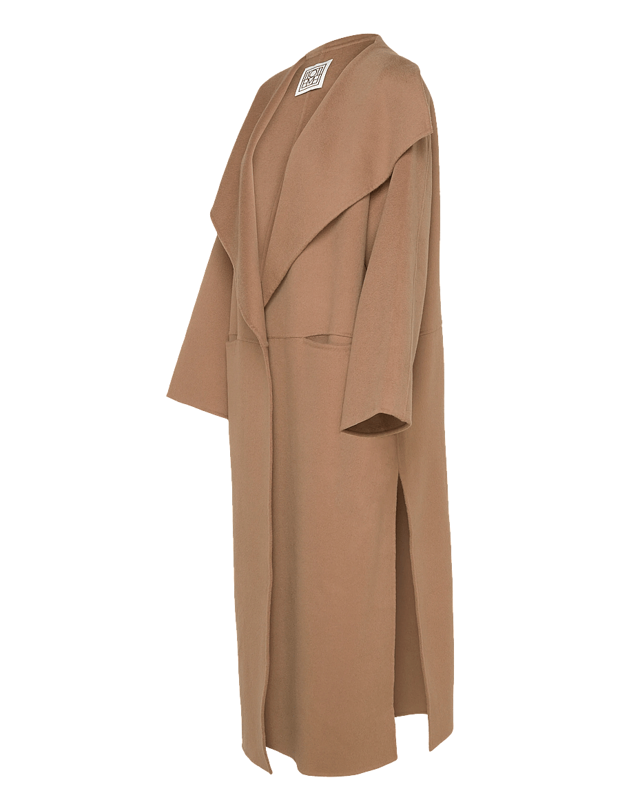 TOTEME - SIGNATURE WOOL CASHMERE COAT - talvejoped - beige - 3