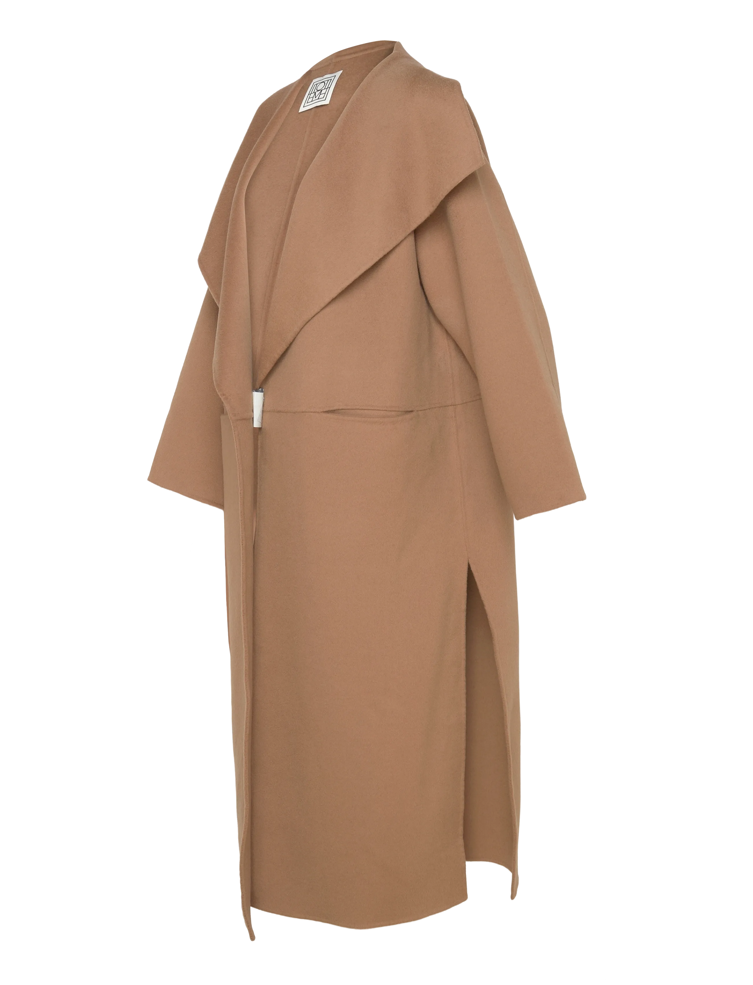 TOTEME - SIGNATURE WOOL CASHMERE COAT - vinterjakker - beige - 5