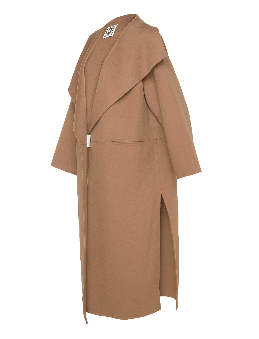 TOTEME - SIGNATURE WOOL CASHMERE COAT - vinterjakker - beige - 5