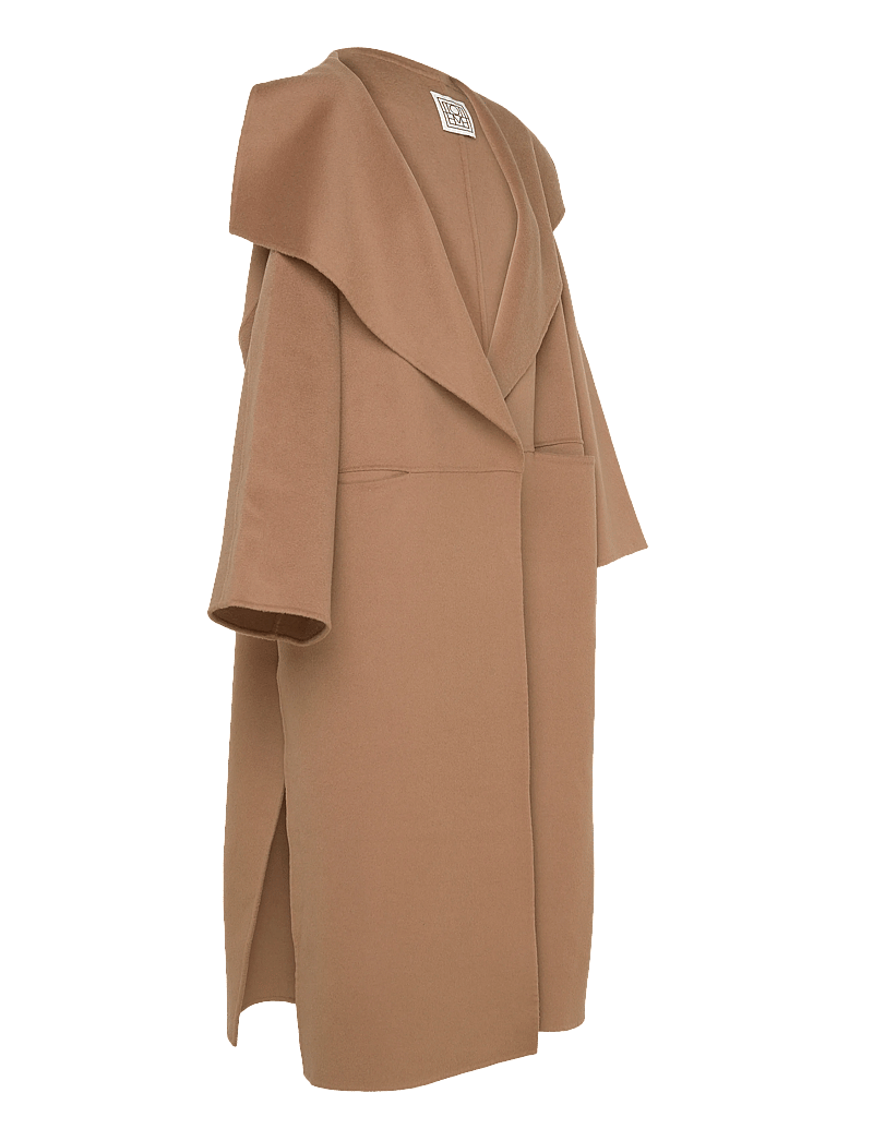 TOTEME - SIGNATURE WOOL CASHMERE COAT - winterjacken - beige - 5
