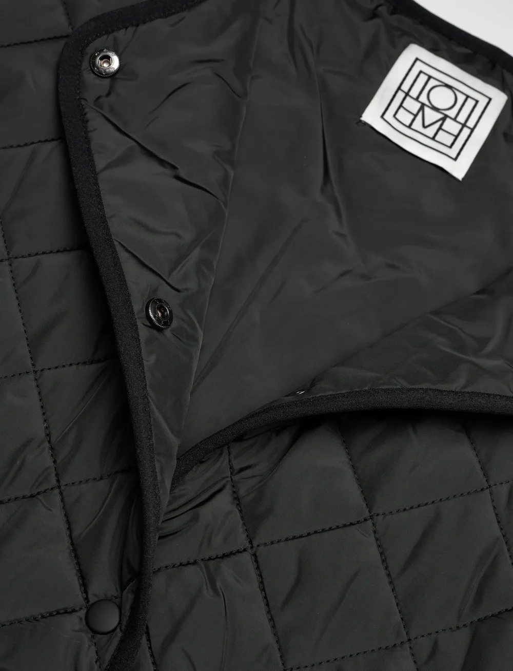 TOTEME - QUILTED JACKET - pikowana - black - 2