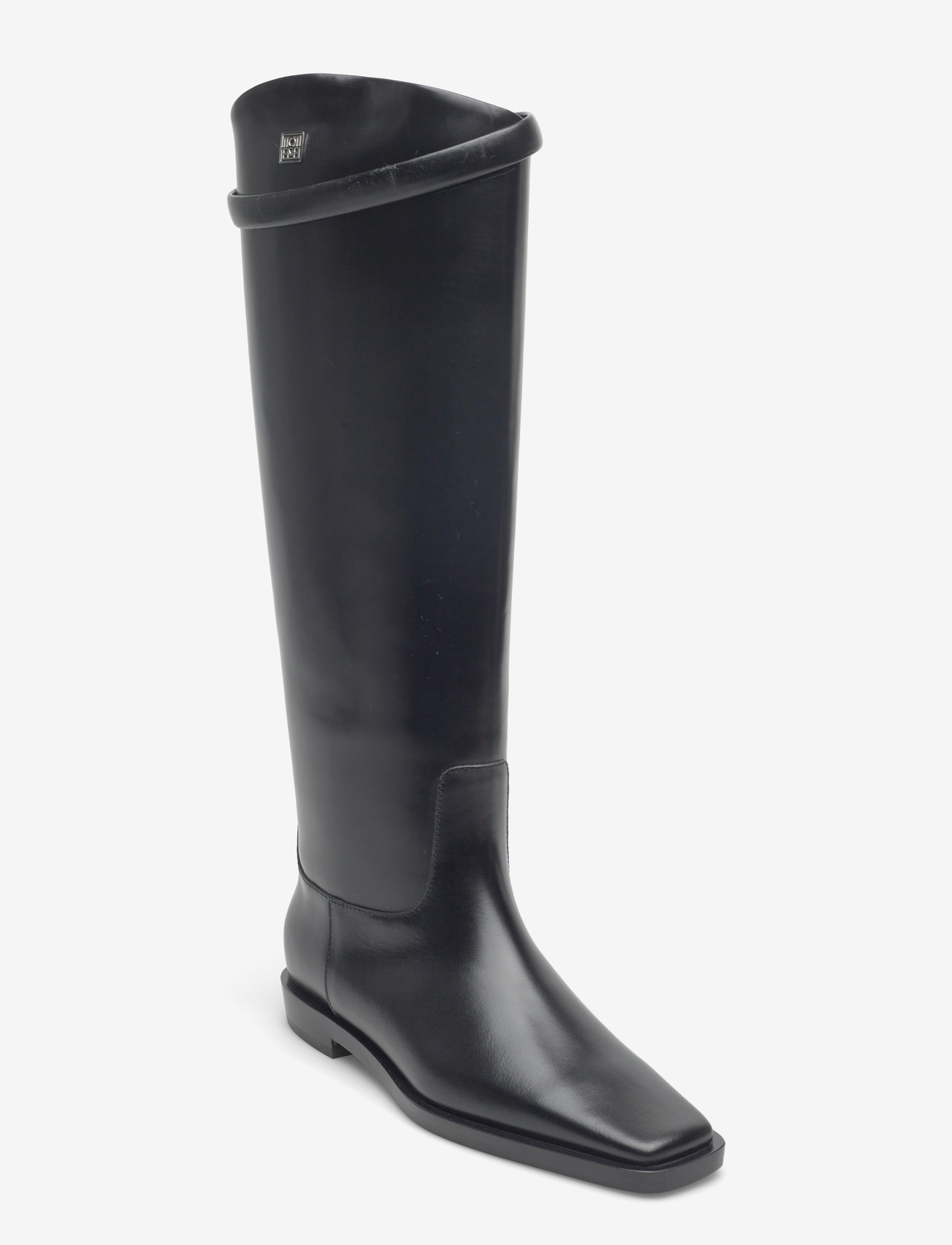 TOTEME - LEATHER RIDING BOOTS - long boots - black - 0