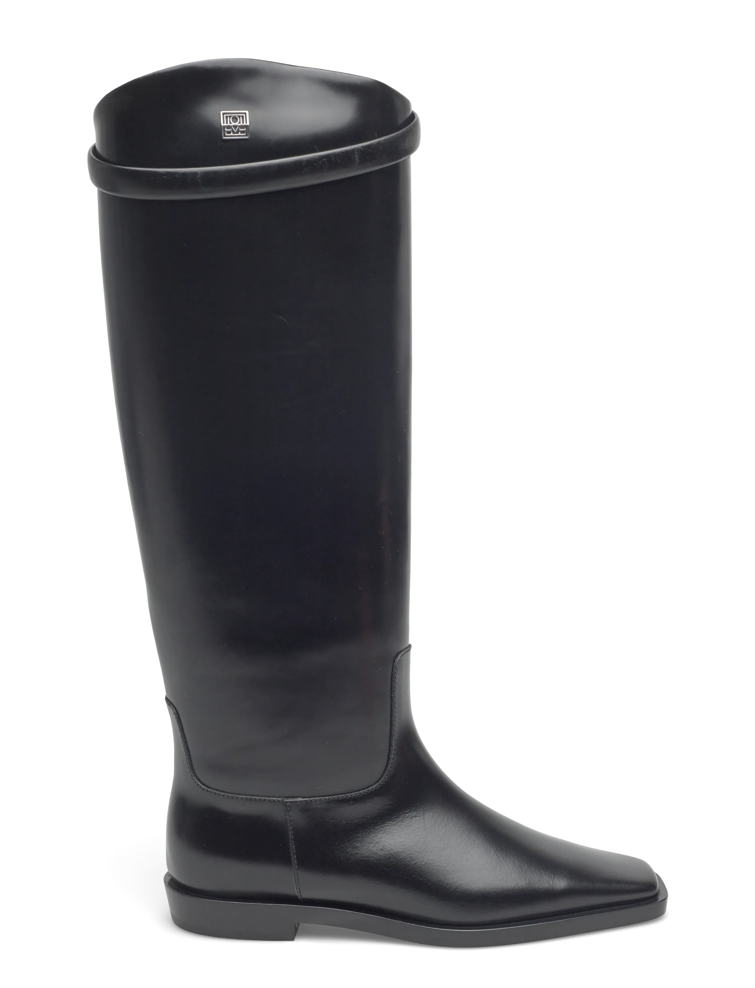 TOTEME - LEATHER RIDING BOOTS - höga stövlar - black - 1