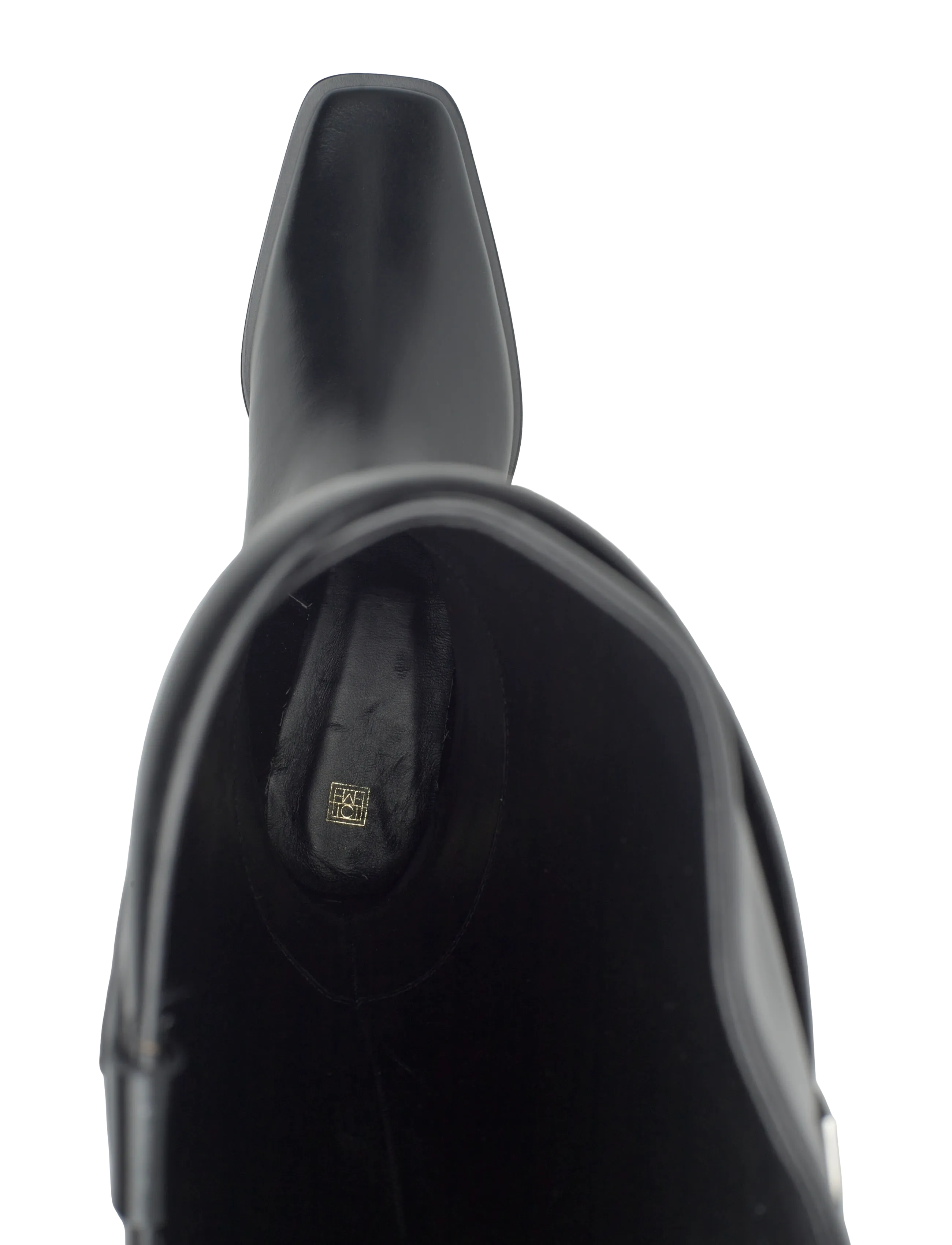TOTEME - LEATHER RIDING BOOTS - höga stövlar - black - 3