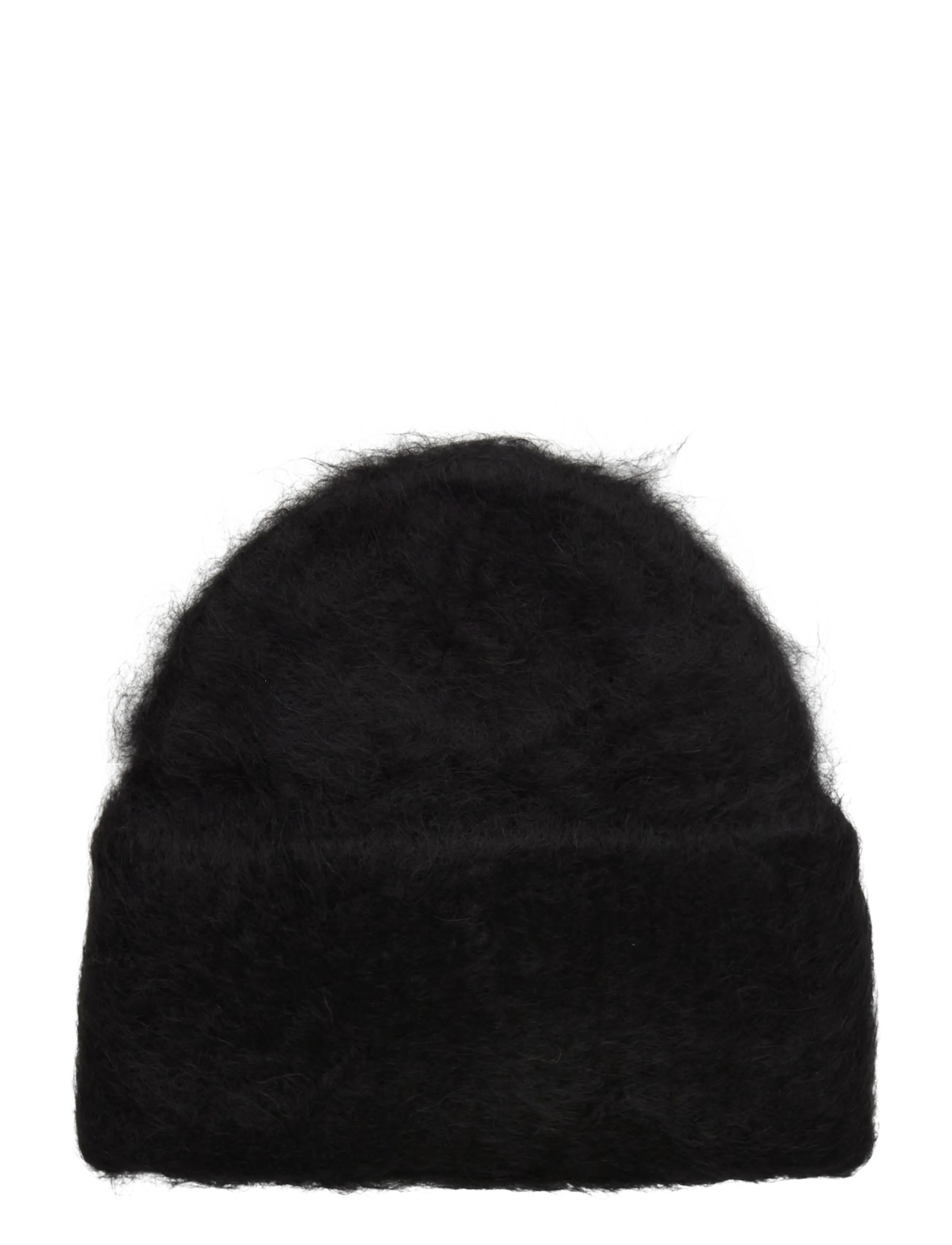 TOTEME ALPACA KNIT BEANIE - TOTEME - JET BLACK / black