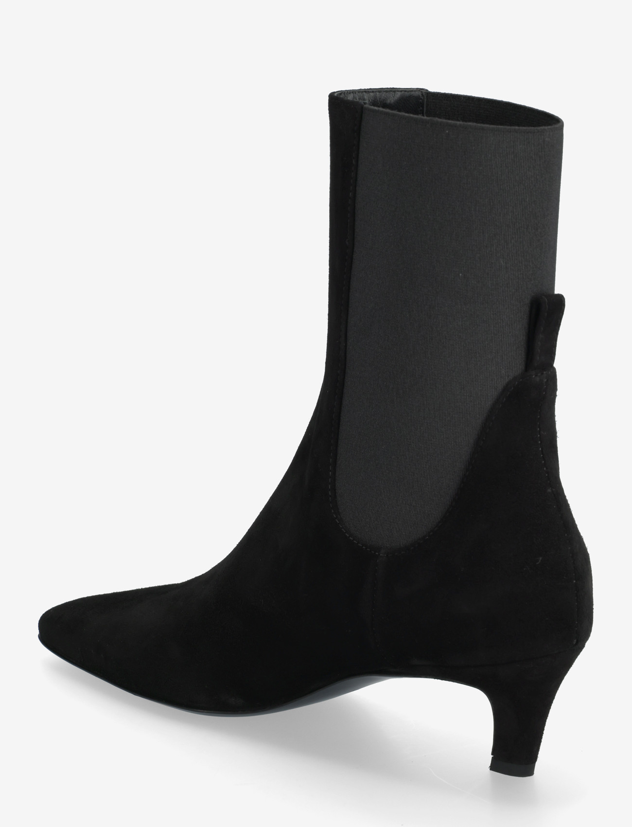 TOTEME - SUEDE MID- HEEL BOOTS - korolliset nilkkurit - black - 2