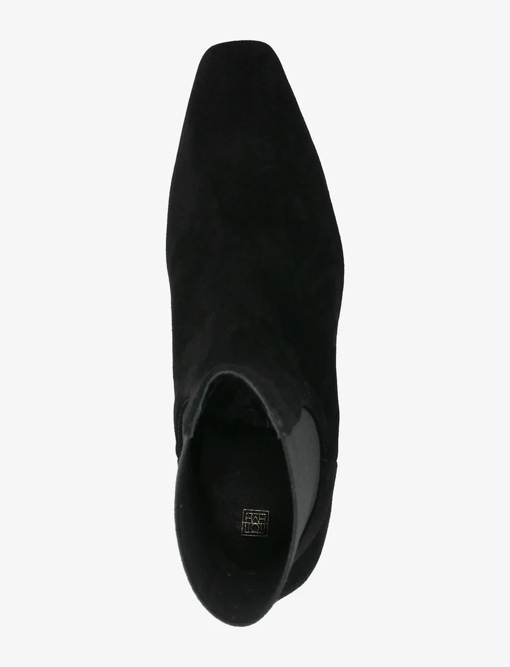 TOTEME - SUEDE MID- HEEL BOOTS - kontsaga poolsaapad - black - 3