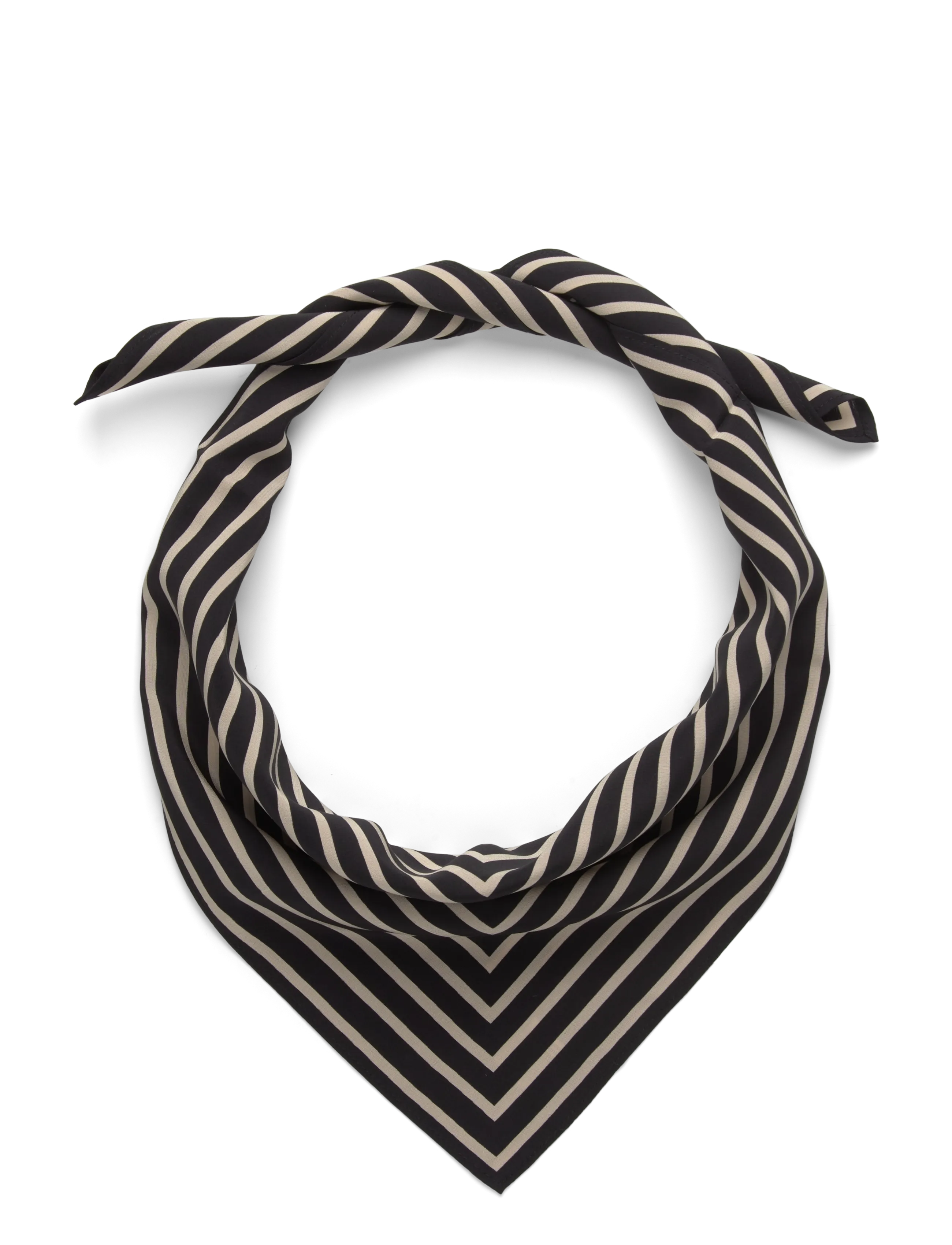 TOTEME SIGNATURE MONOGRAM SILK SCARF - Accessoires - BLACK / black