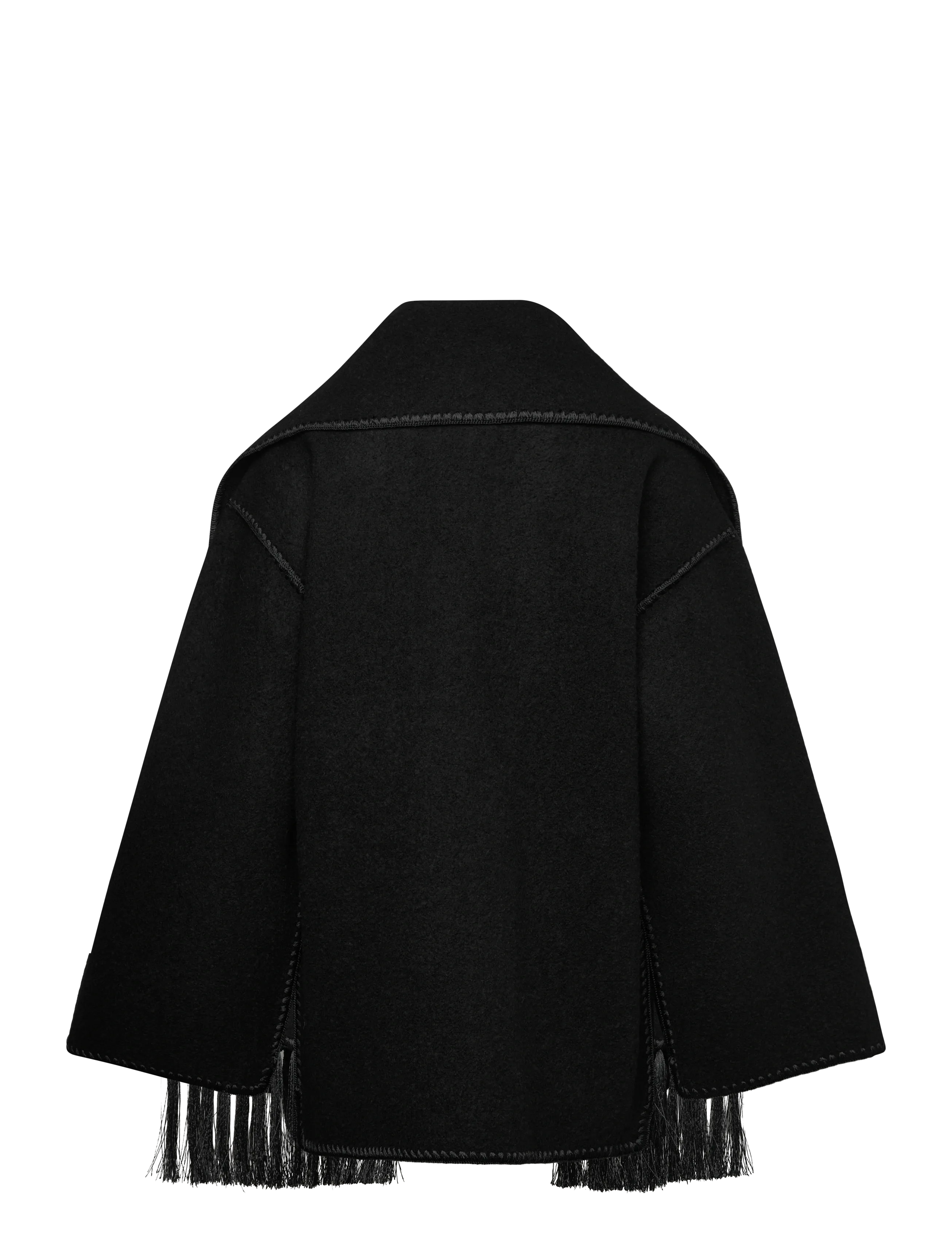 TOTEME - EMBROIDERED SCARF JACKET - black - 2