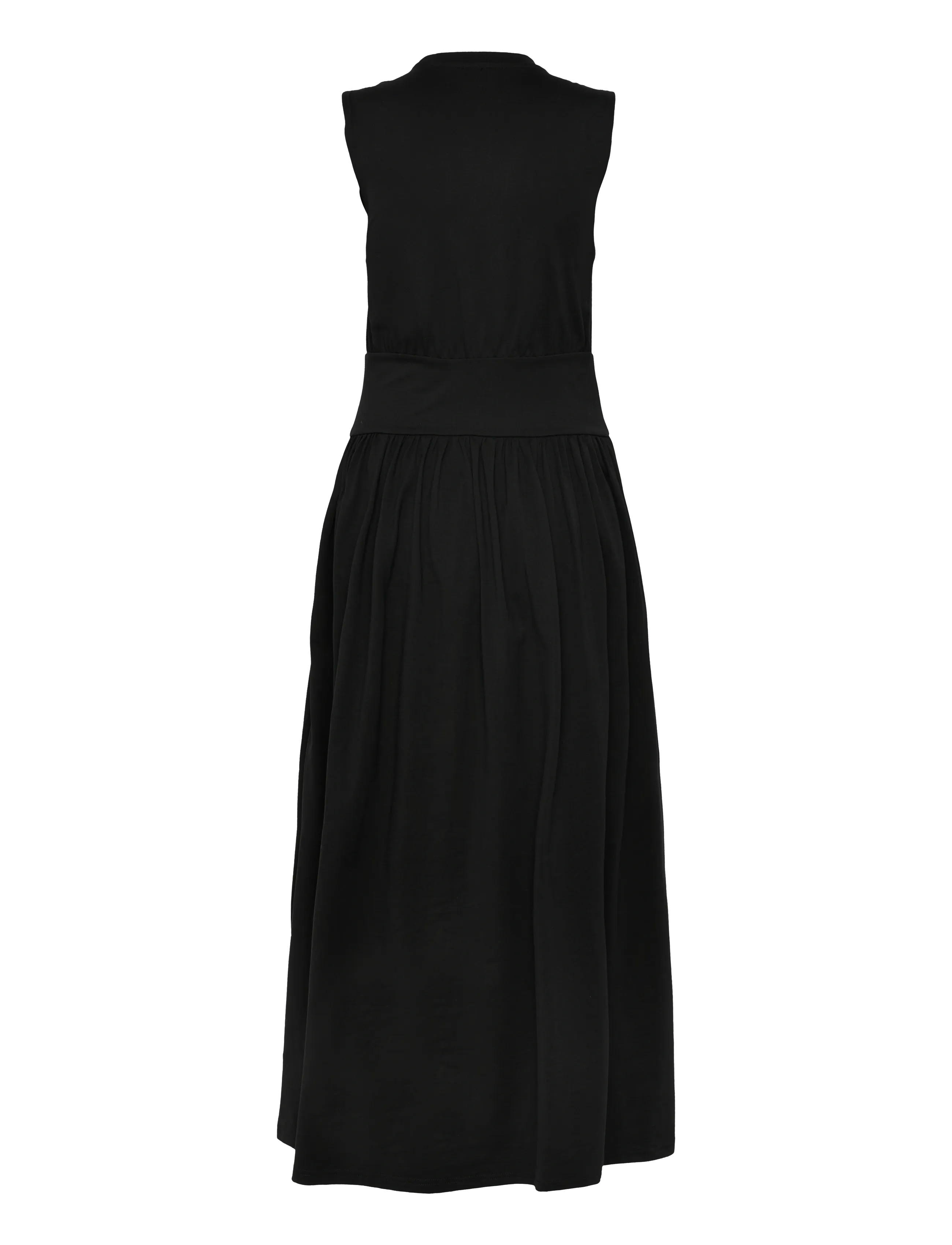 TOTEME - SLEEVELESS COTTON TEE DRESS - black - 1