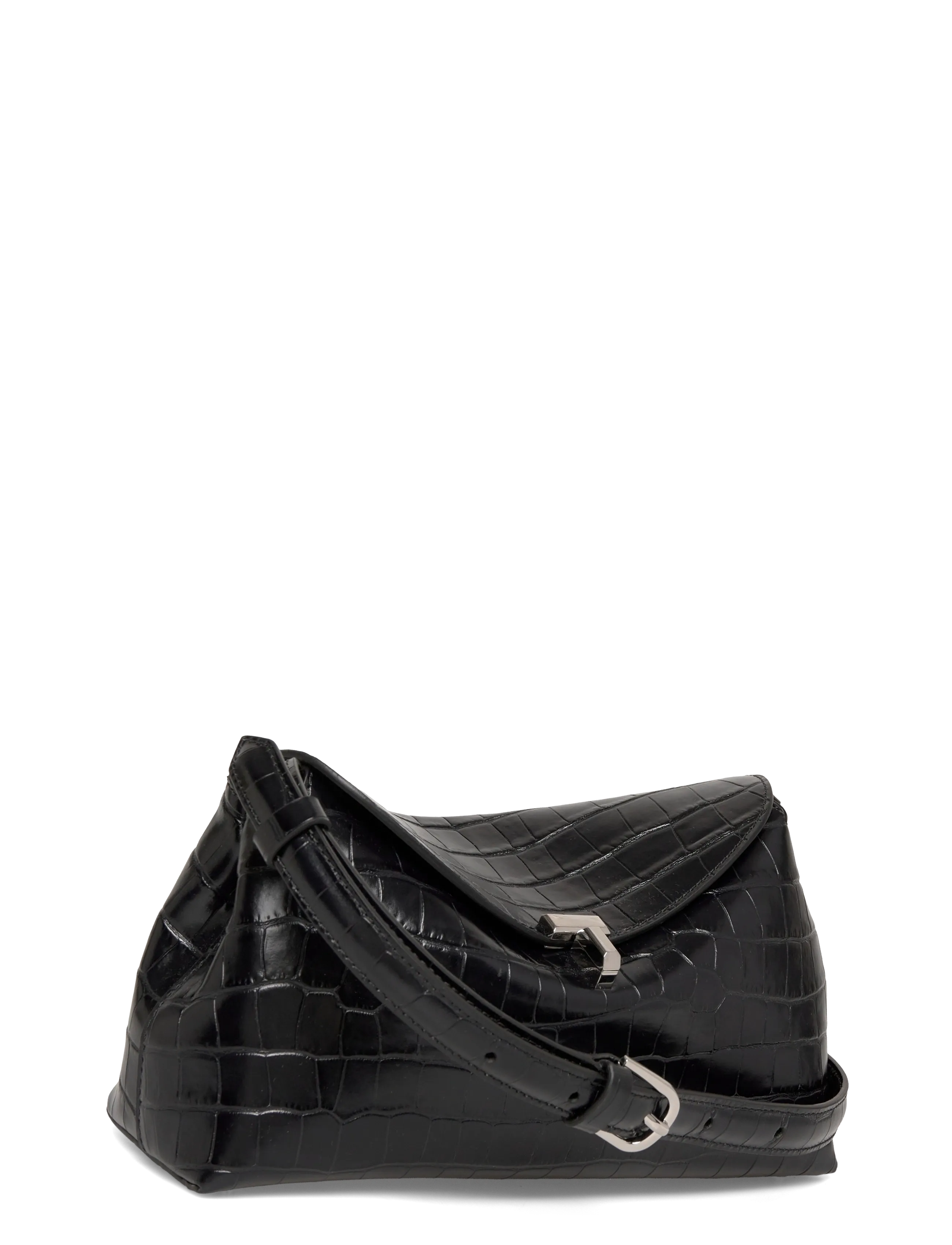 TOTEME - T-LOCK CLUTCH - teatrikotid - black - 2