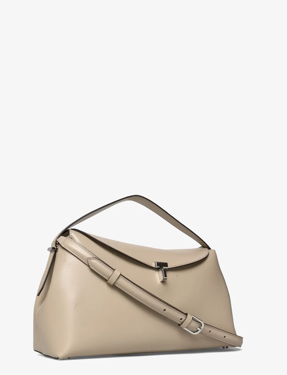 TOTEME - T-LOCK LEATHER TOP HANDLE - speciella tillfällen - fawn - 2
