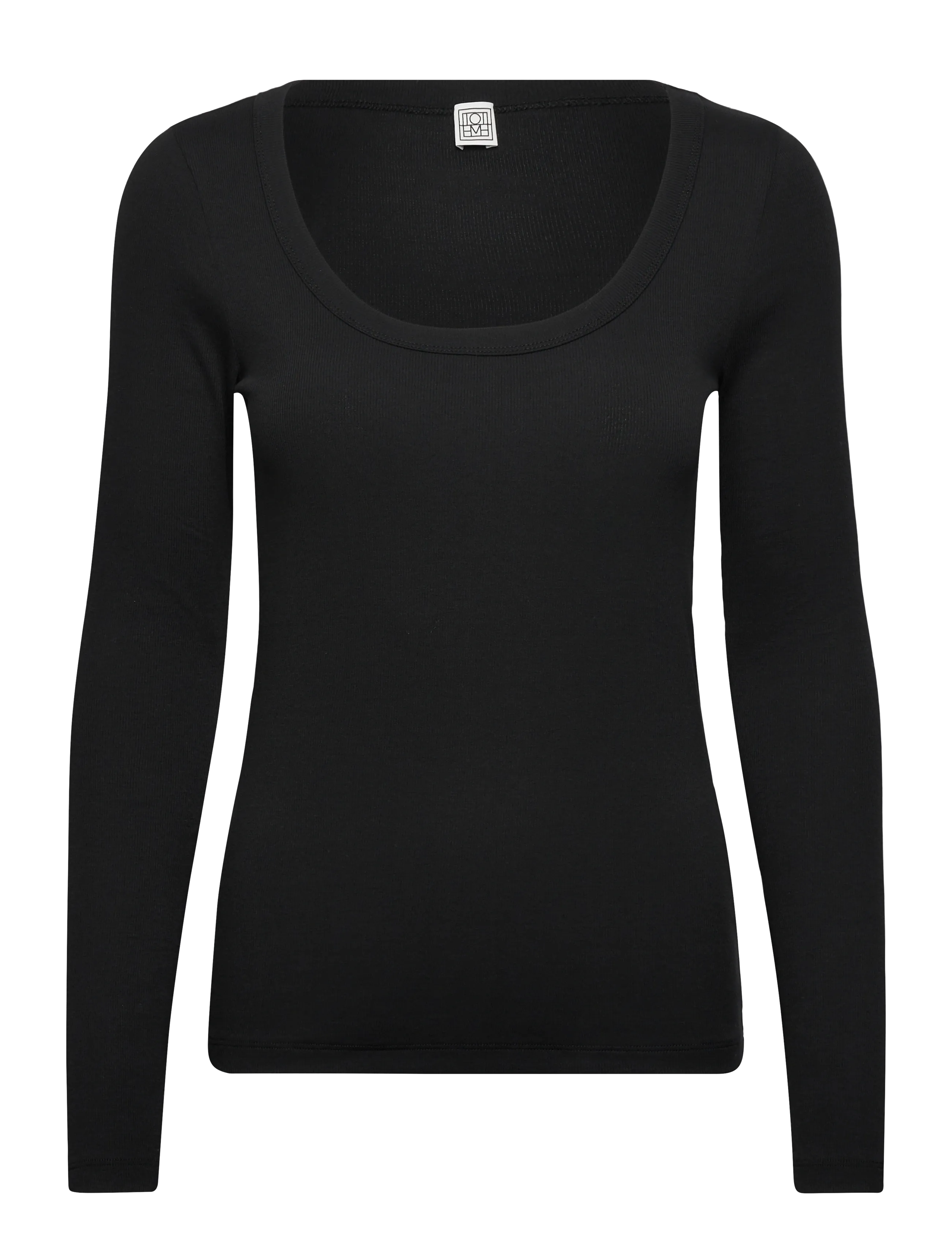 TOTEME CLASSIC RIB TOP - TOTEME - BLACK / black