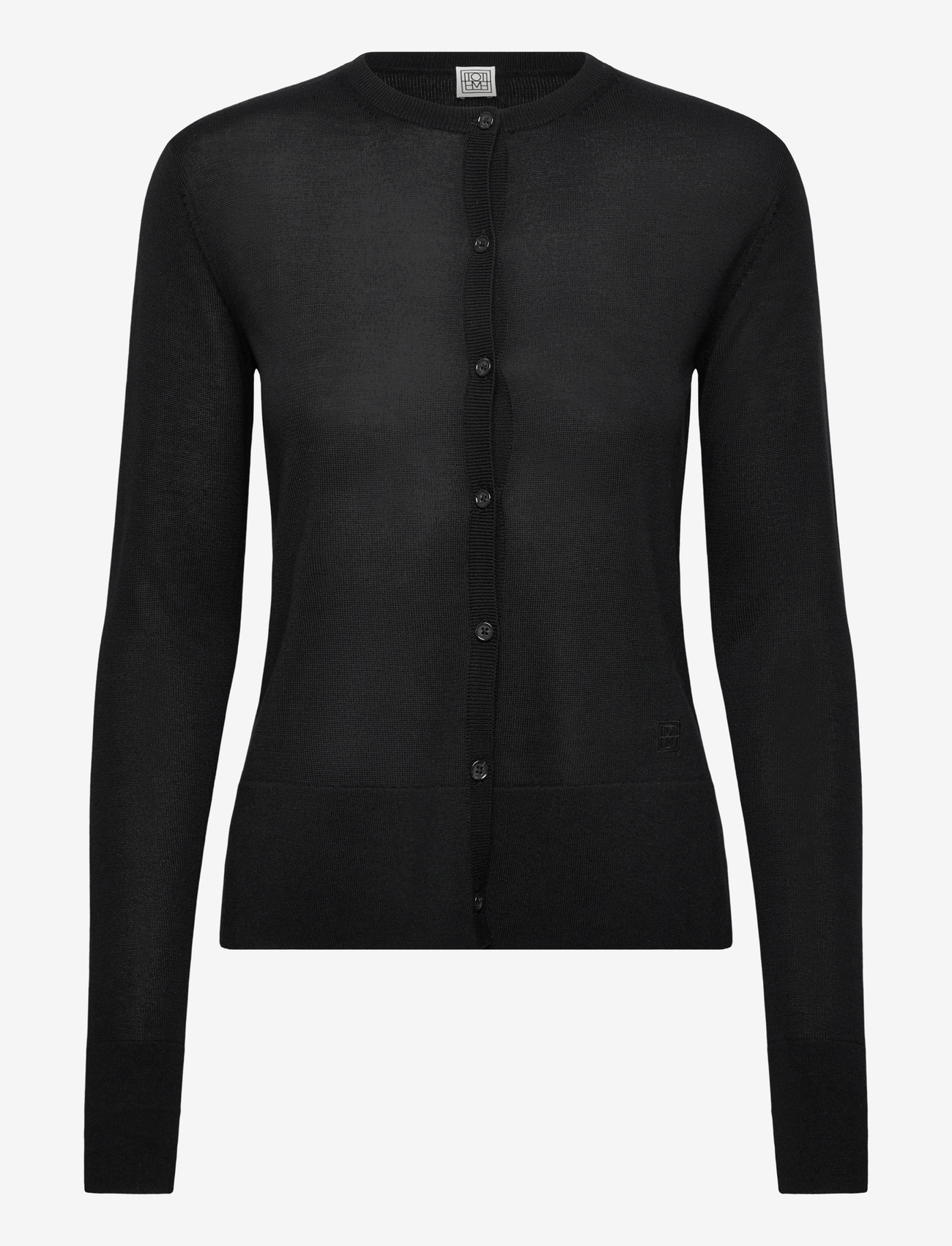 TOTEME - FINE KNIT CARDIGAN - cashmere - black - 0