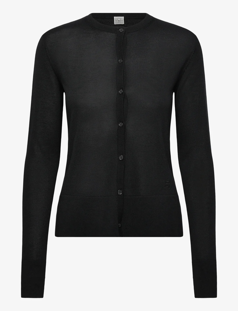 TOTEME - FINE KNIT CARDIGAN - kashmir - black - 0