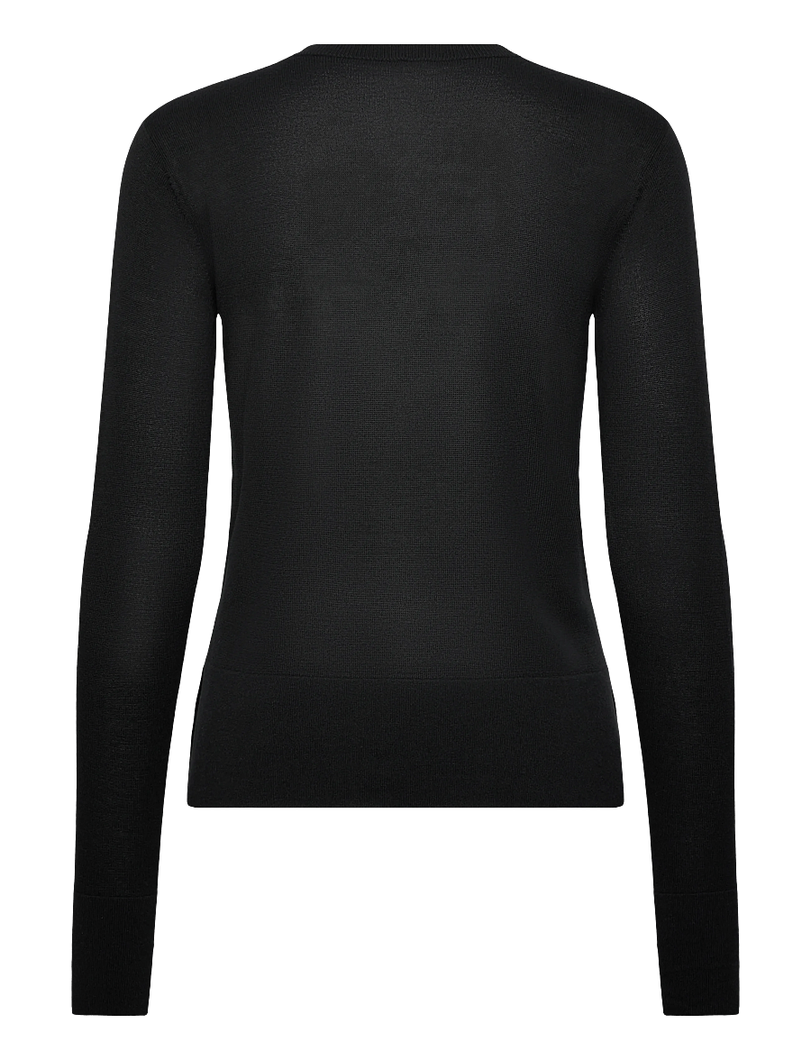 TOTEME - FINE KNIT CARDIGAN - cardigans - black - 1