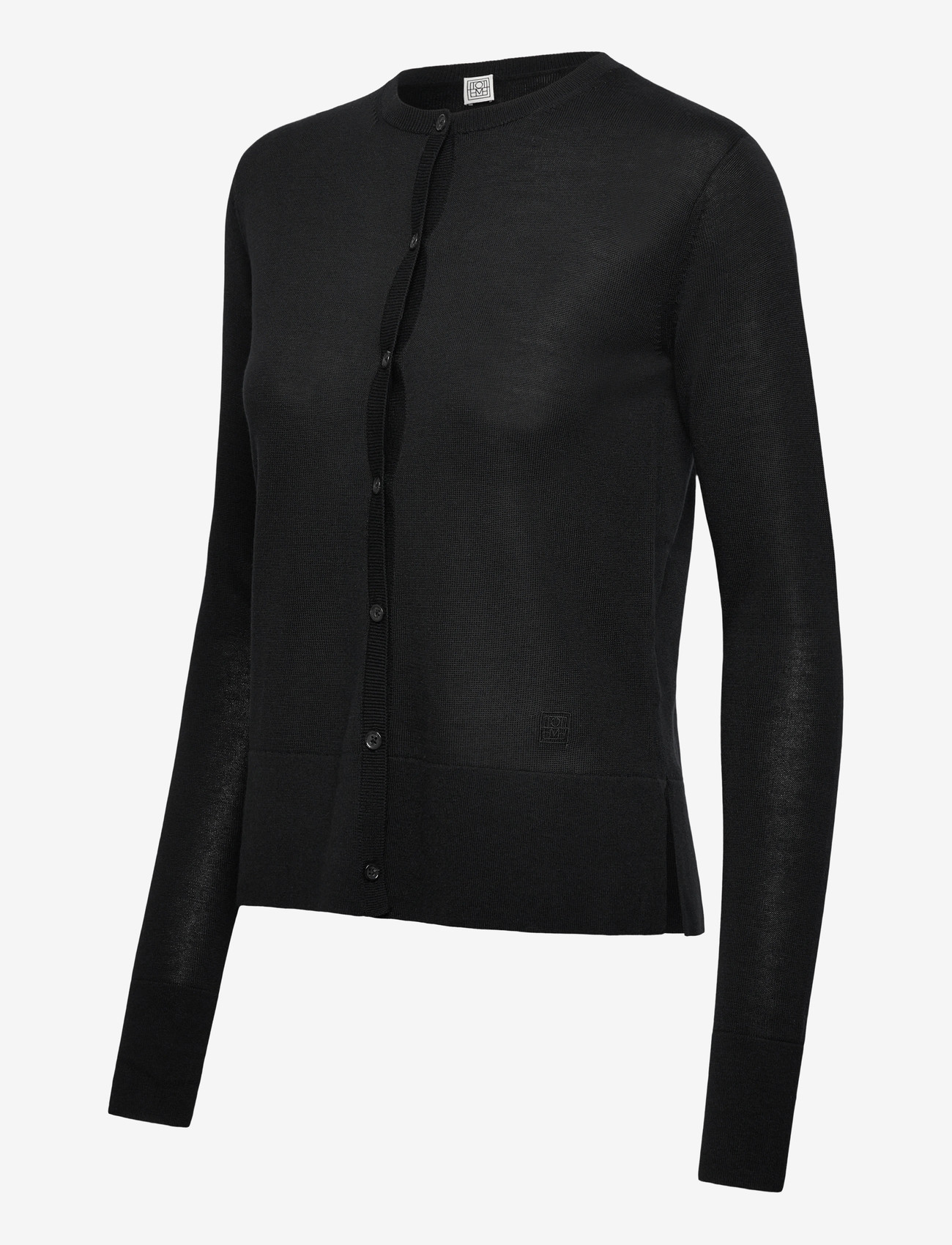 TOTEME - FINE KNIT CARDIGAN - cashmere - black - 2