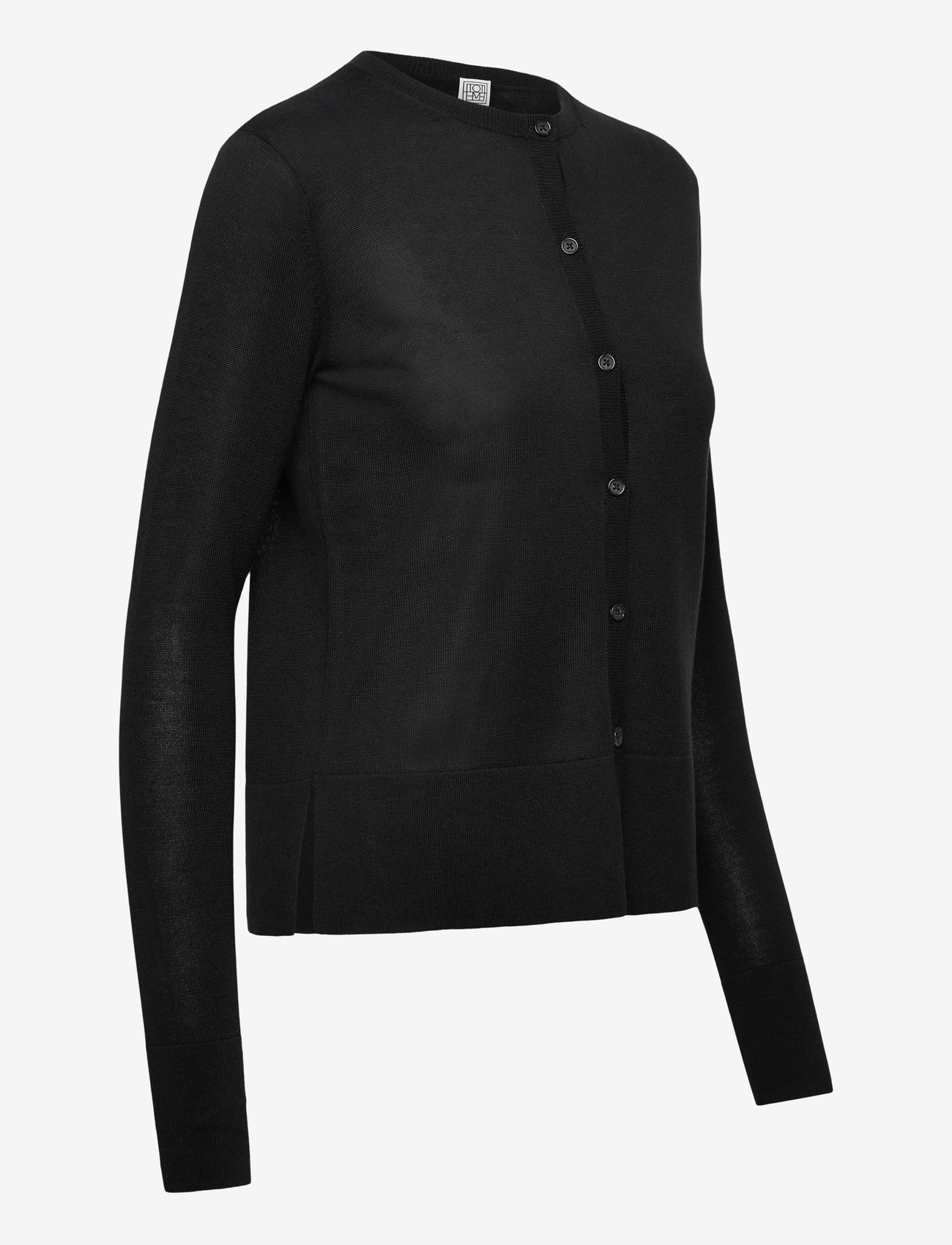 TOTEME - FINE KNIT CARDIGAN - cashmere - black - 3