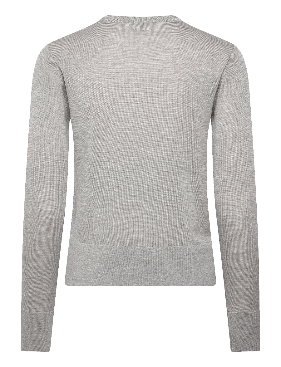 TOTEME - FINE KNIT CARDIGAN - cashmere - grey melange - 1