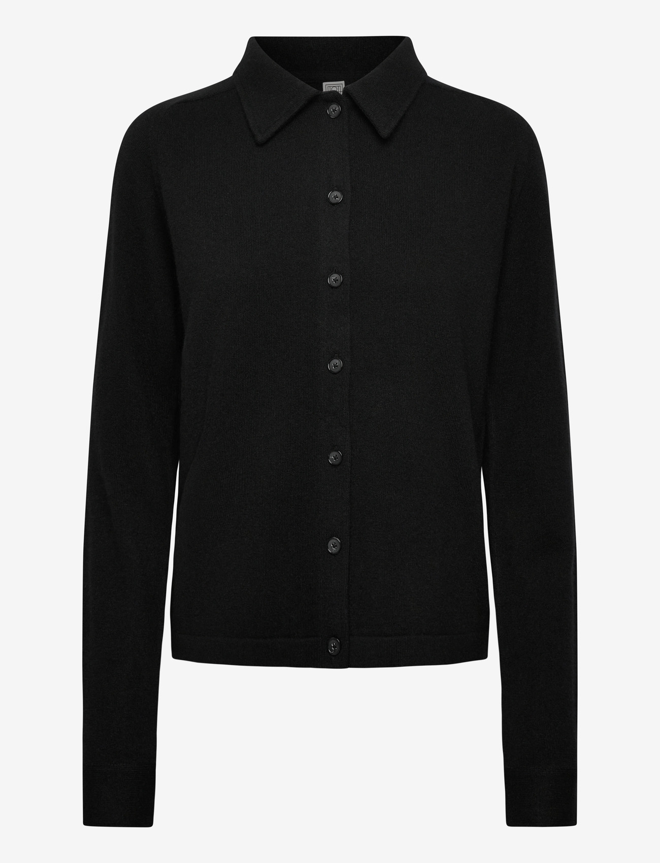 TOTEME - RAGLAN- SLEEVE CASHMERE CARDIGAN - jeanshemden - black - 0