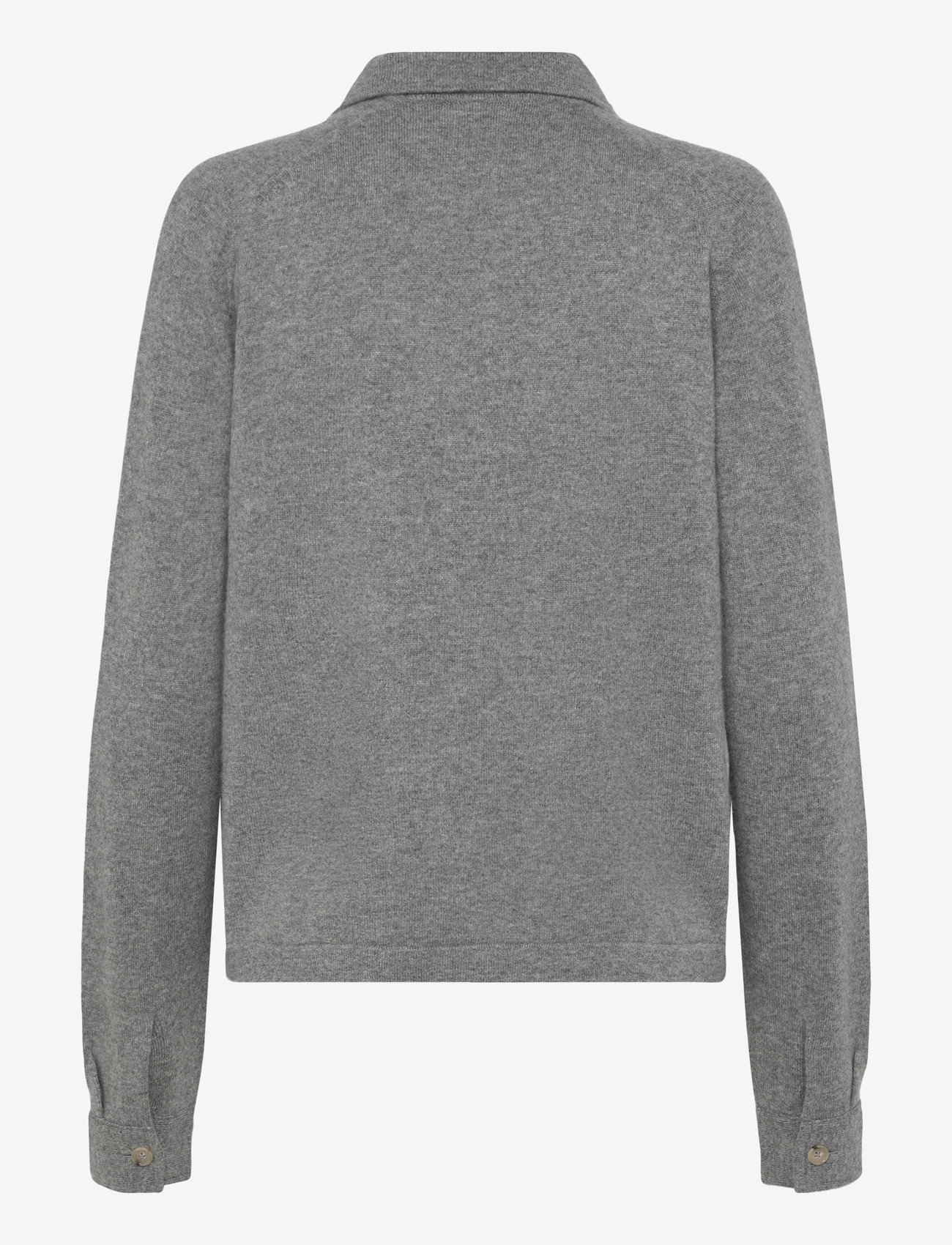 TOTEME - RAGLAN-SLEEVE CASHMERE CARDIGAN - cashmere - grey melange - 1