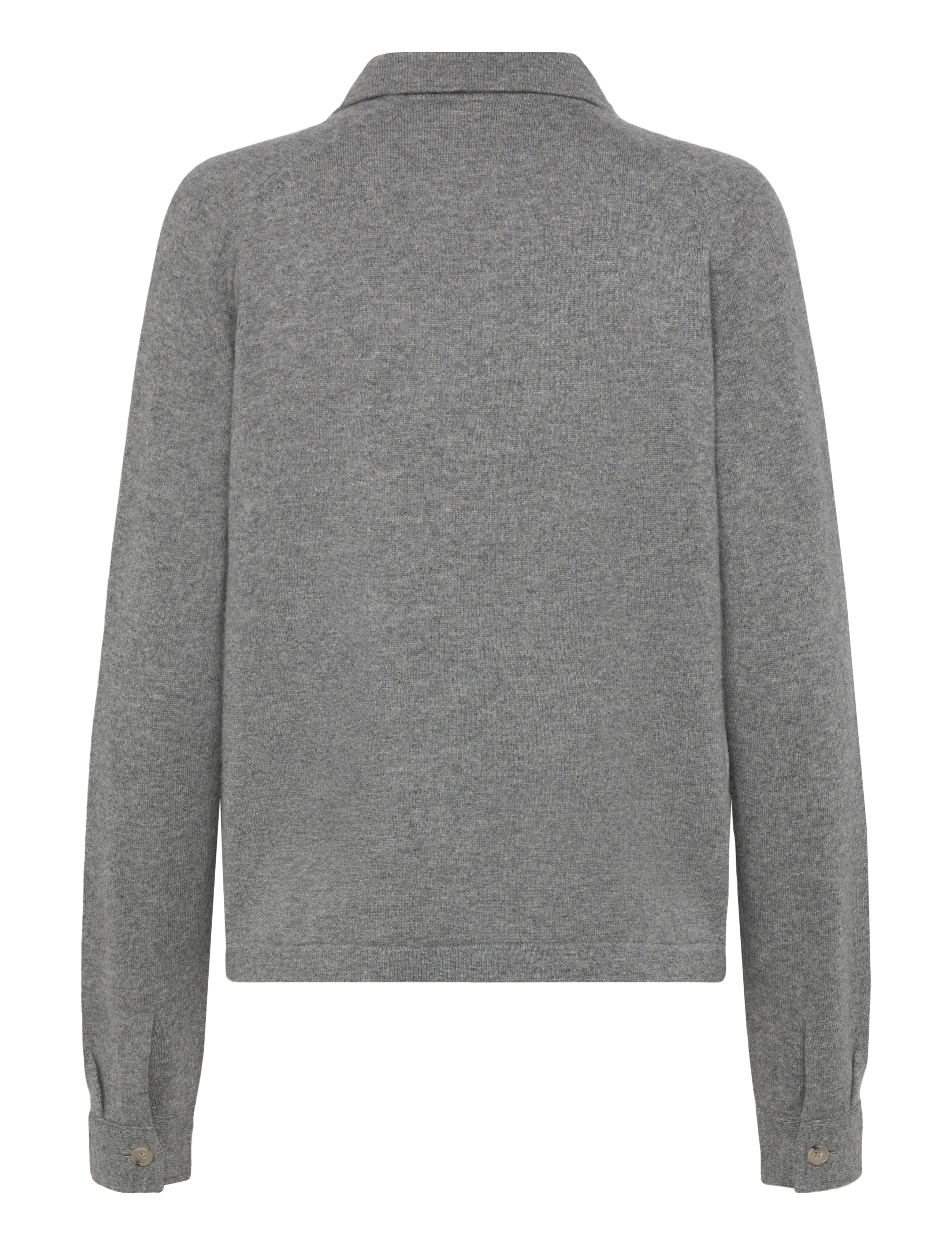 TOTEME - RAGLAN-SLEEVE CASHMERE CARDIGAN - grey melange - 1