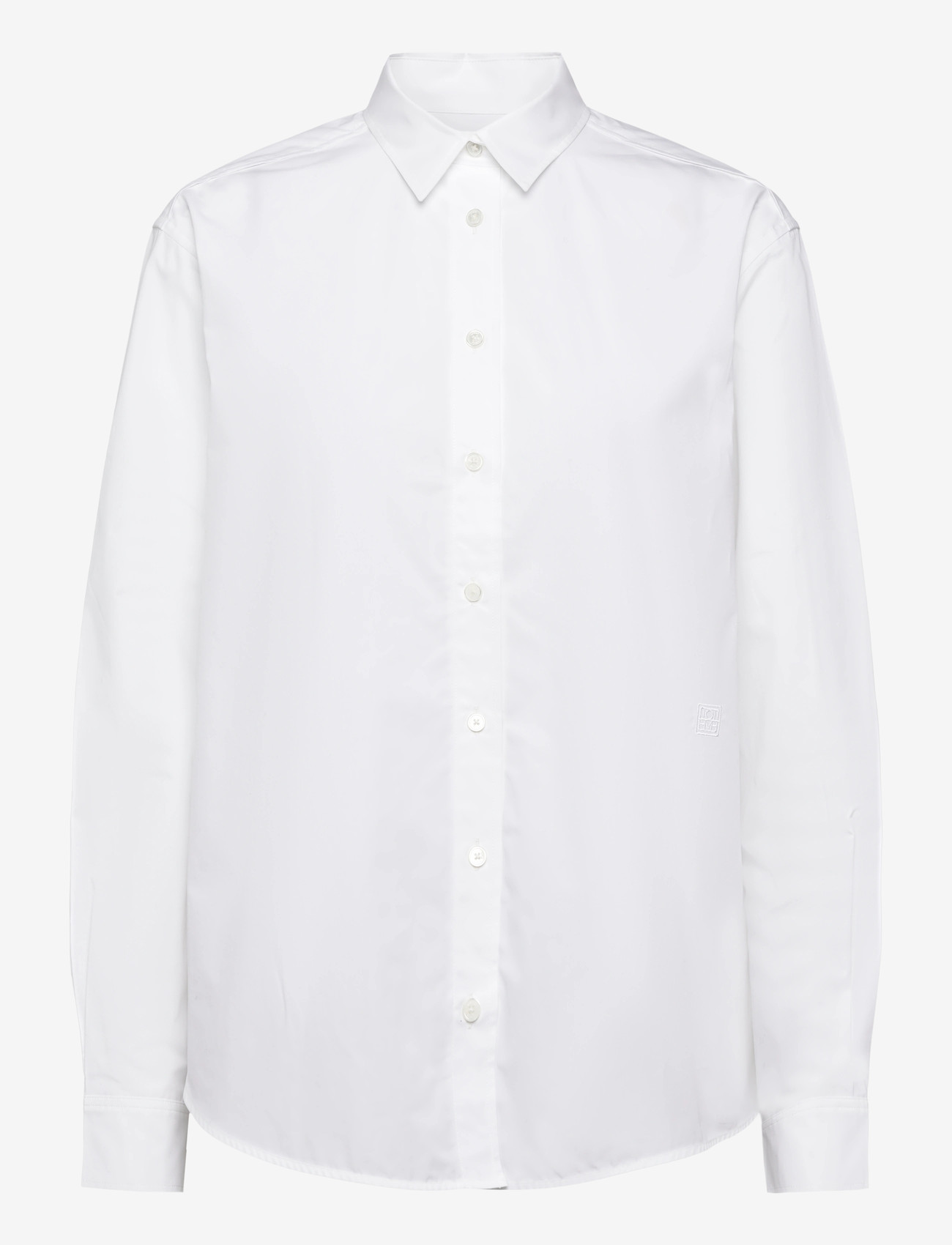 TOTEME - SIGNATURE COTTON SHIRT - denim shirts - white - 0