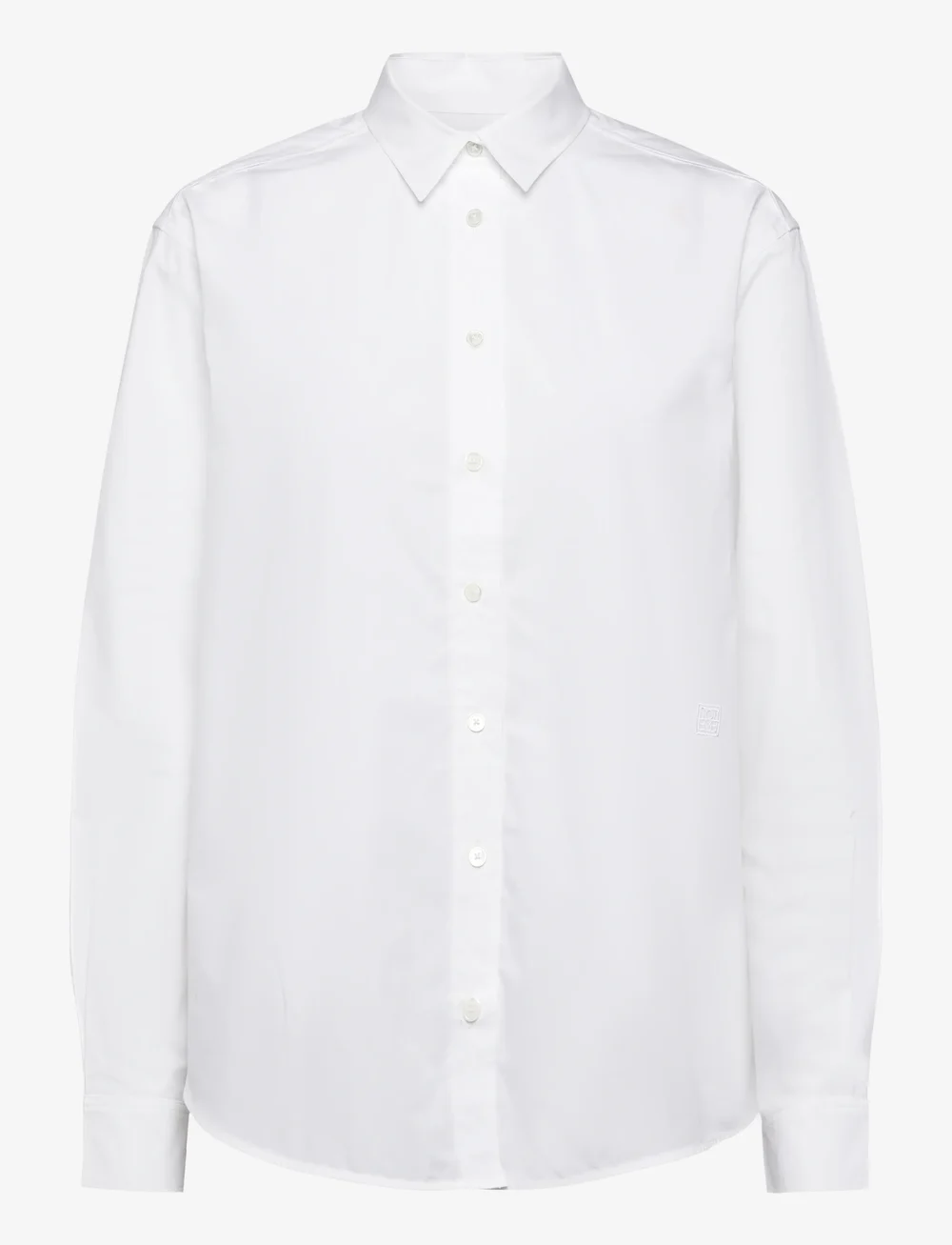 TOTEME - SIGNATURE COTTON SHIRT - långärmade skjortor - white - 0
