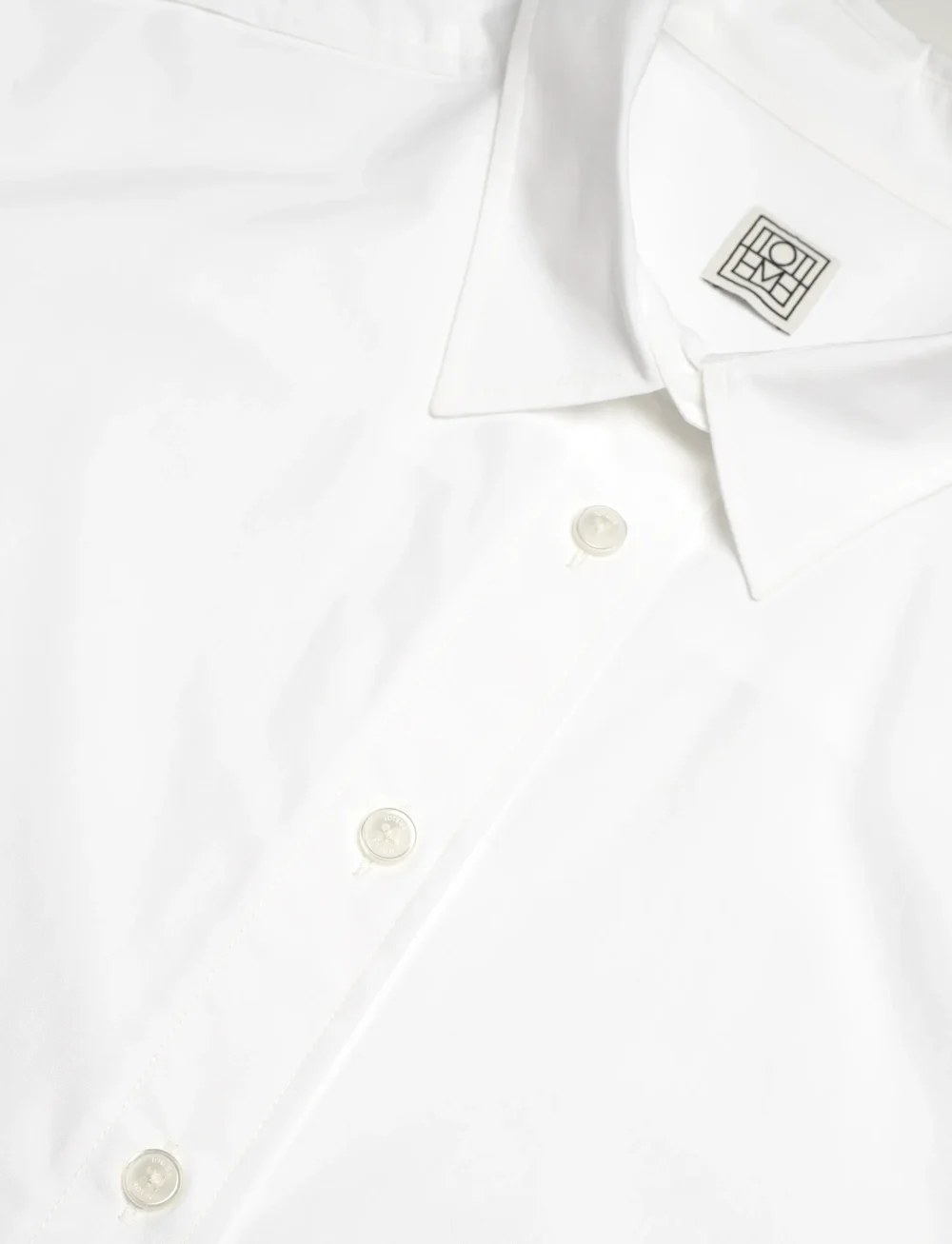 TOTEME - SIGNATURE COTTON SHIRT - långärmade skjortor - white - 2