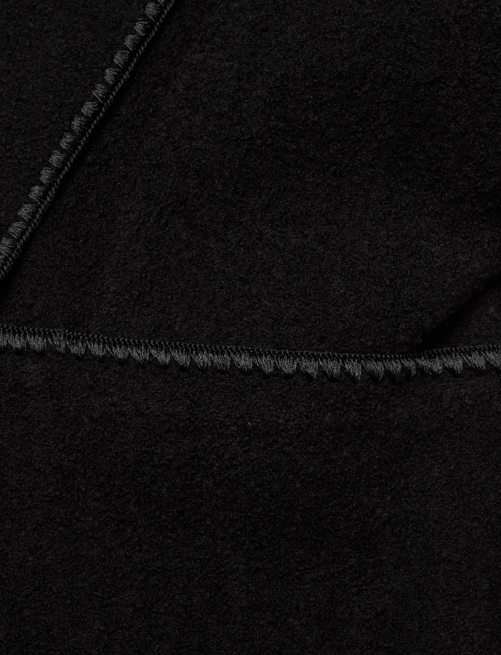 TOTEME - EMBROIDERED SCARF COAT - wełniane płaszcze - black - 5