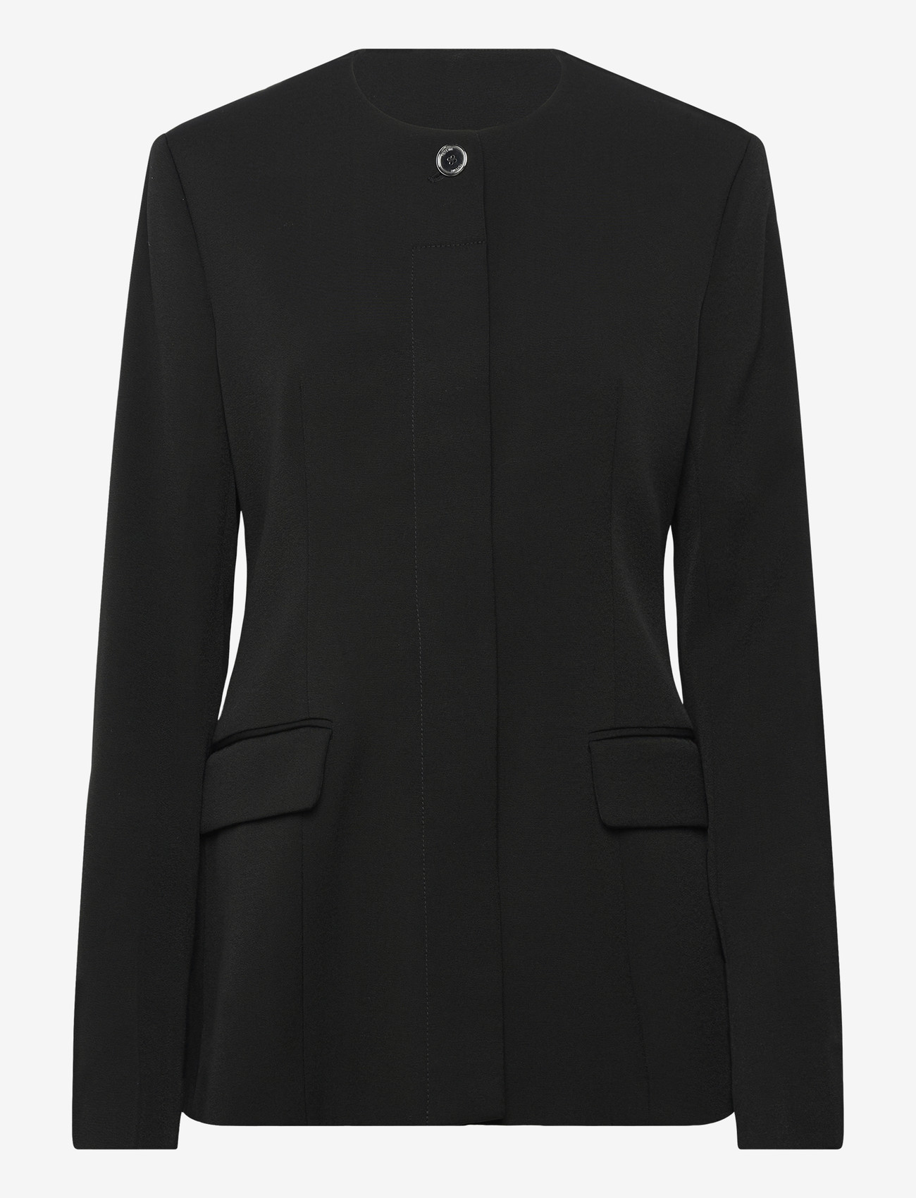TOTEME - COLLARLESS EVENING JACKET - yksiriviset bleiserit - black - 0