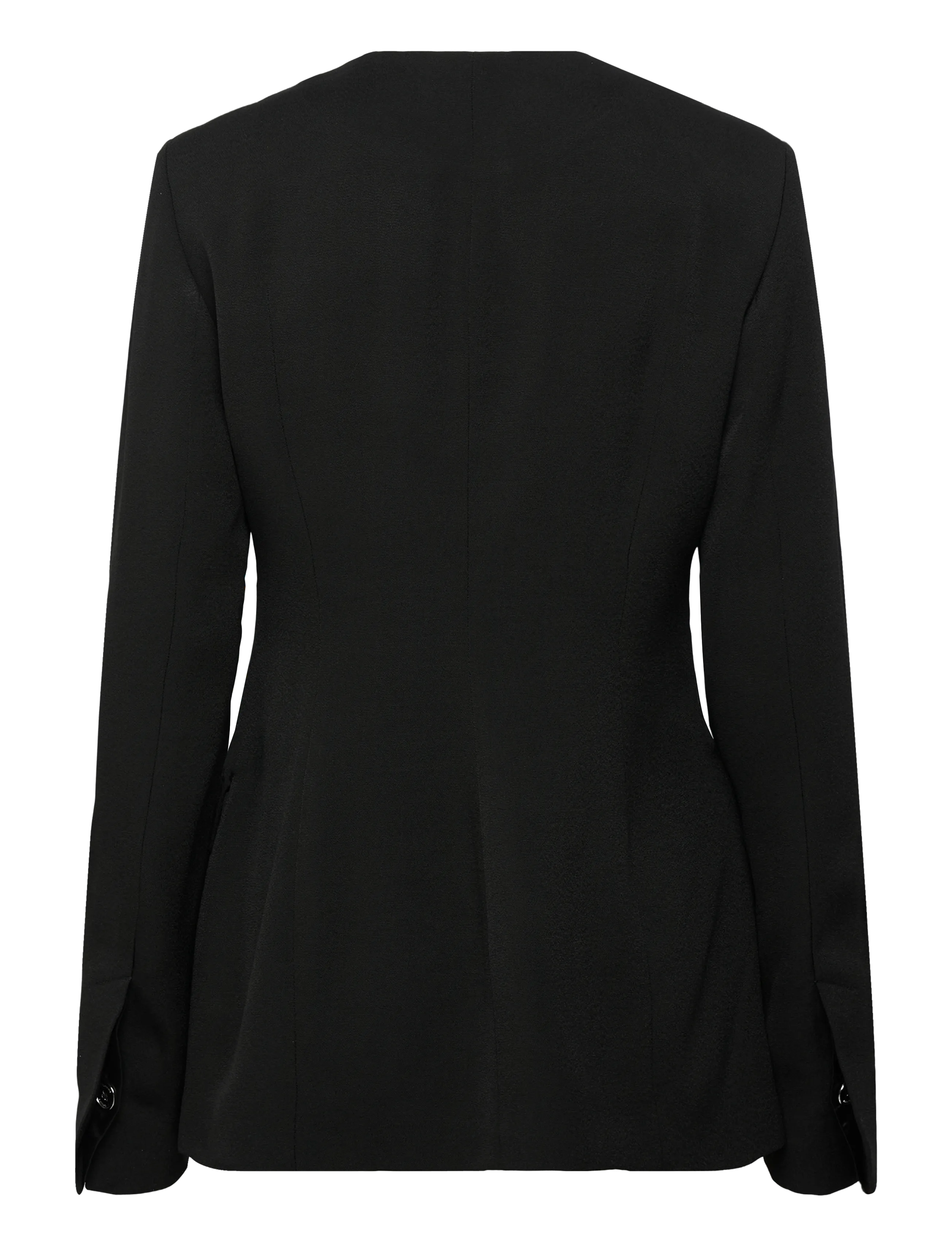 TOTEME - COLLARLESS EVENING JACKET - Ühes joones nööpidega bleiserid - black - 1