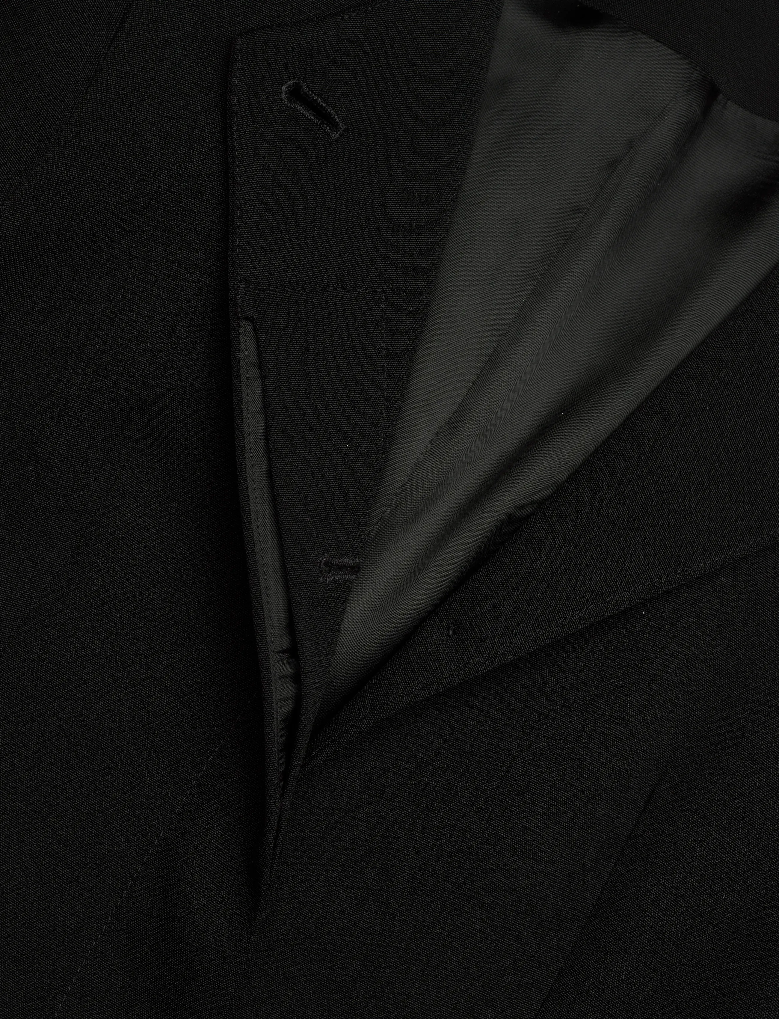 TOTEME - COLLARLESS EVENING JACKET - Ühes joones nööpidega bleiserid - black - 2