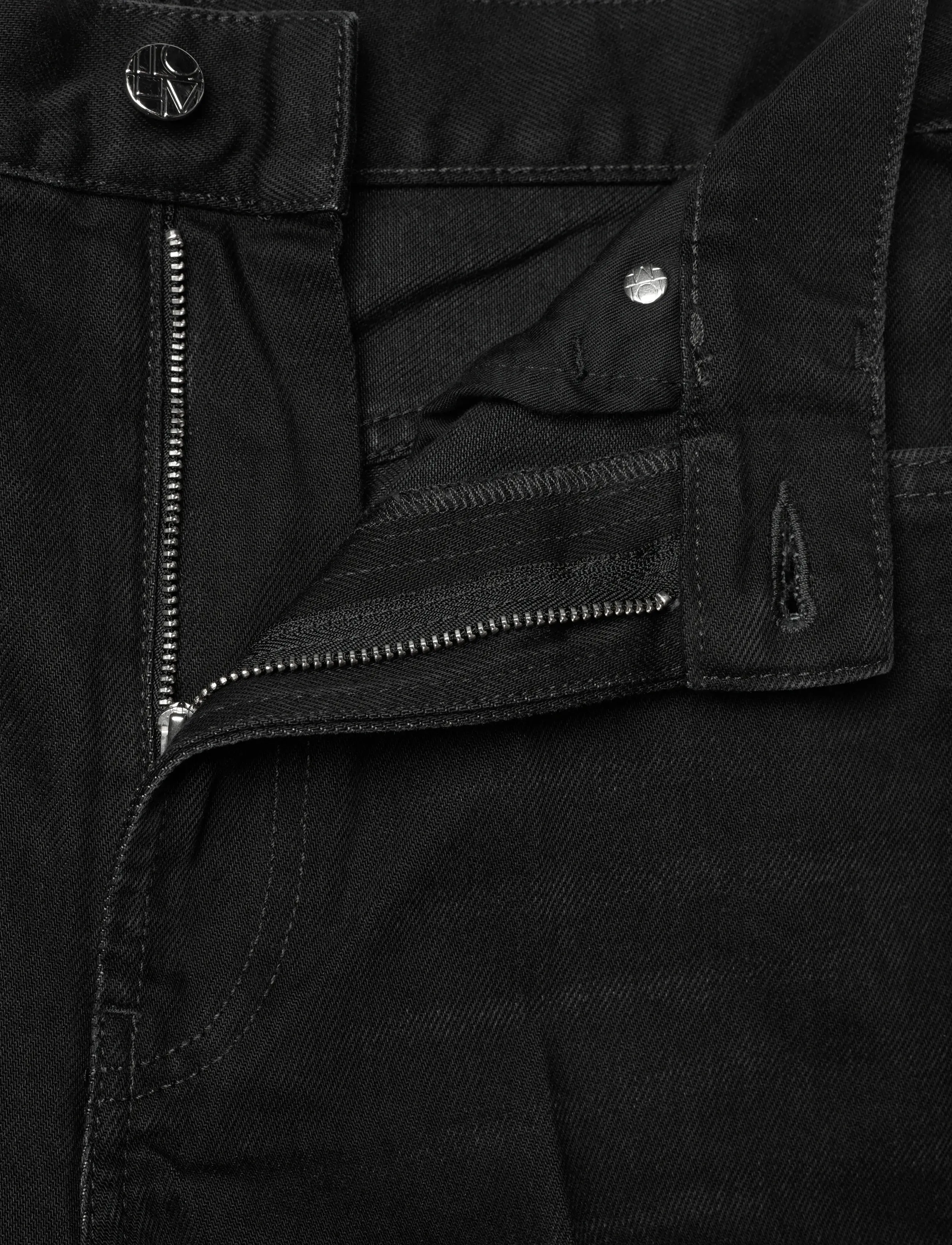 TOTEME - WIDE LEG DENIM - vida jeans - faded black - 3