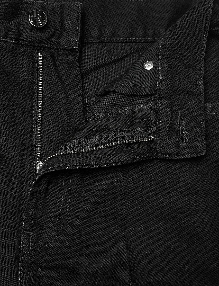 TOTEME - WIDE LEG DENIM - hosen mit weitem bein - faded black - 3