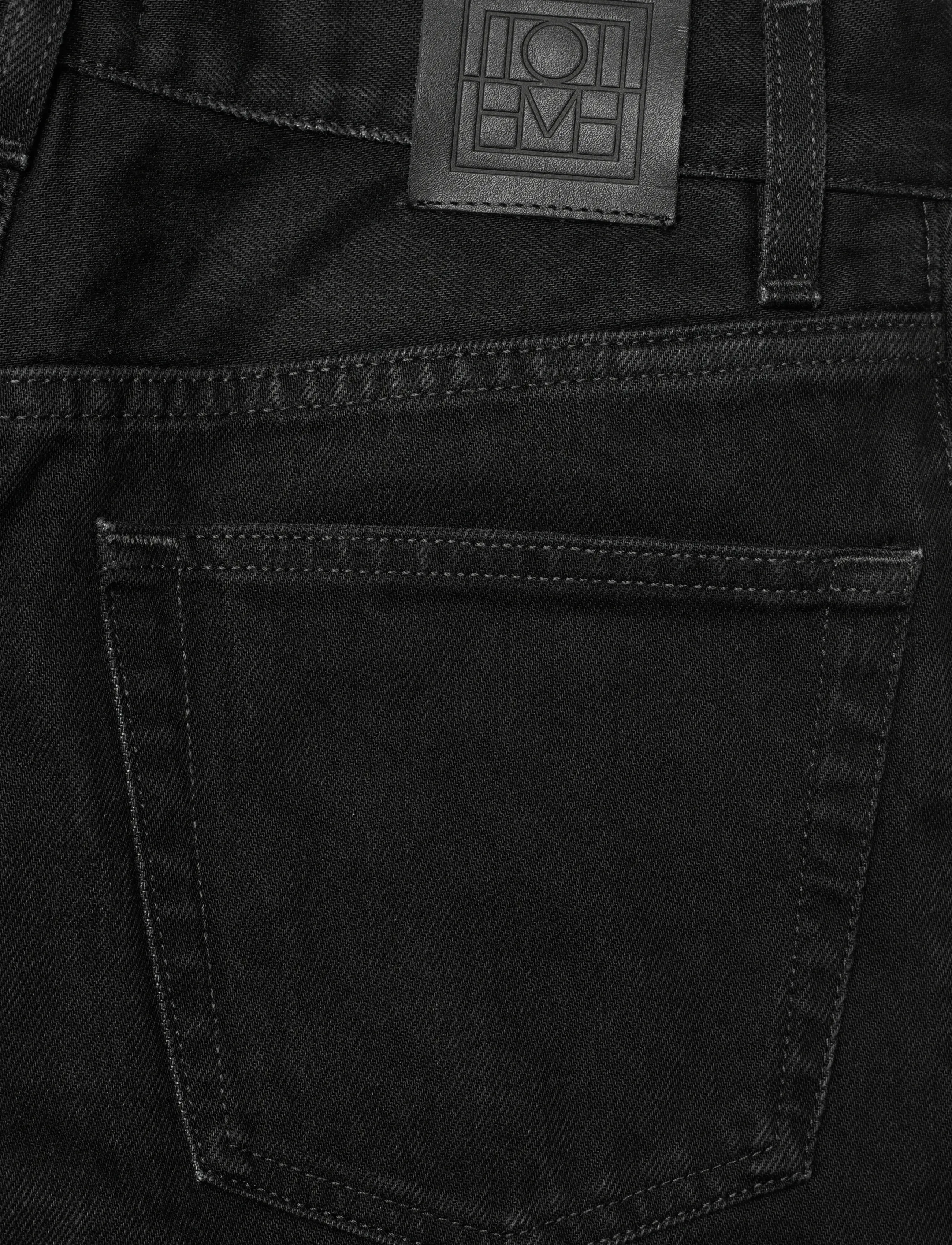TOTEME - WIDE LEG DENIM - vida jeans - faded black - 4