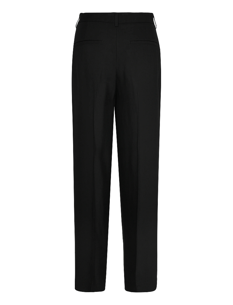 TOTEME - DOUBLE-PLEAT FLUID TROUSERS - bukser med lige ben - black - 1