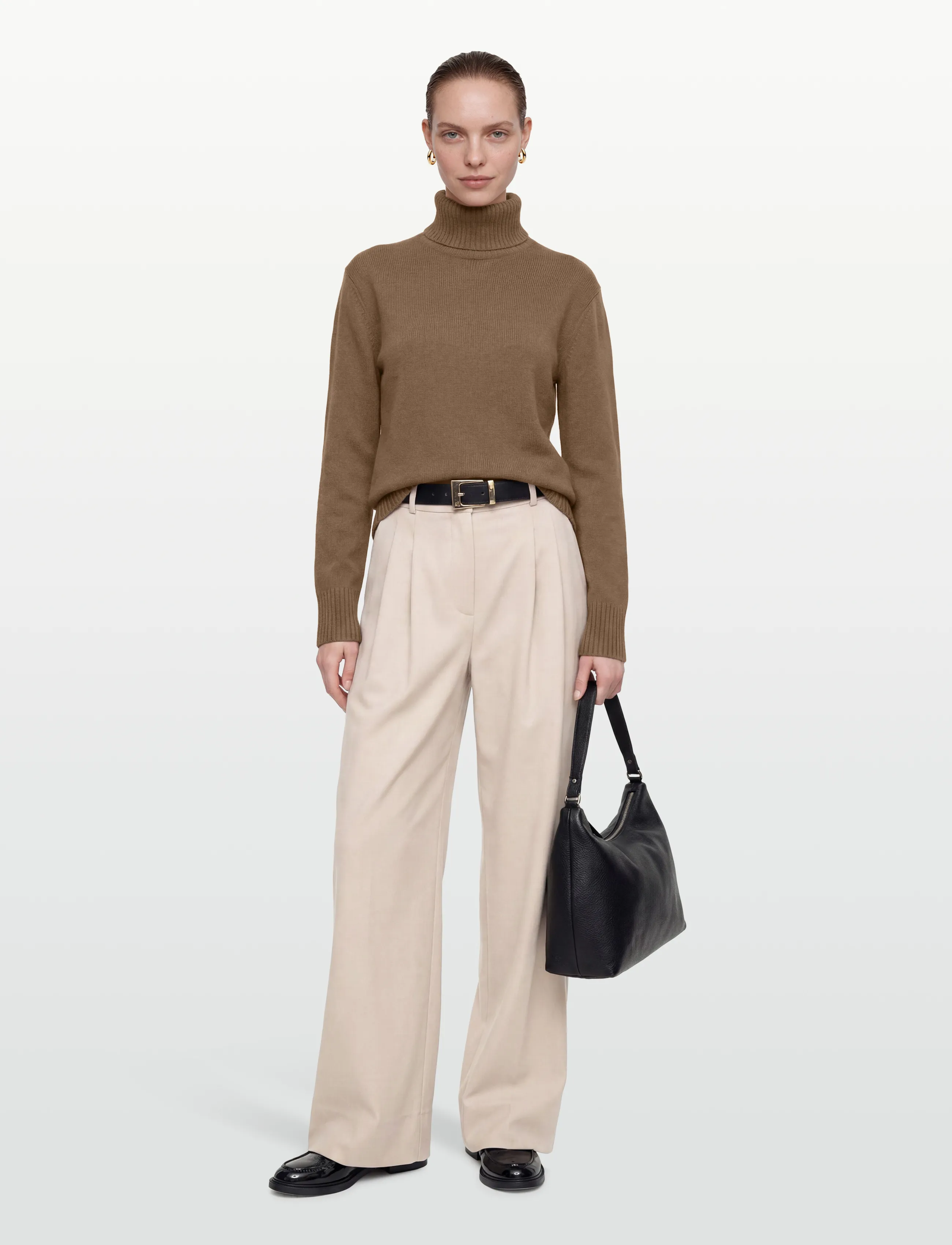 TOTEME - CASHMERE TURTLENECK - cashmere - beige - 0
