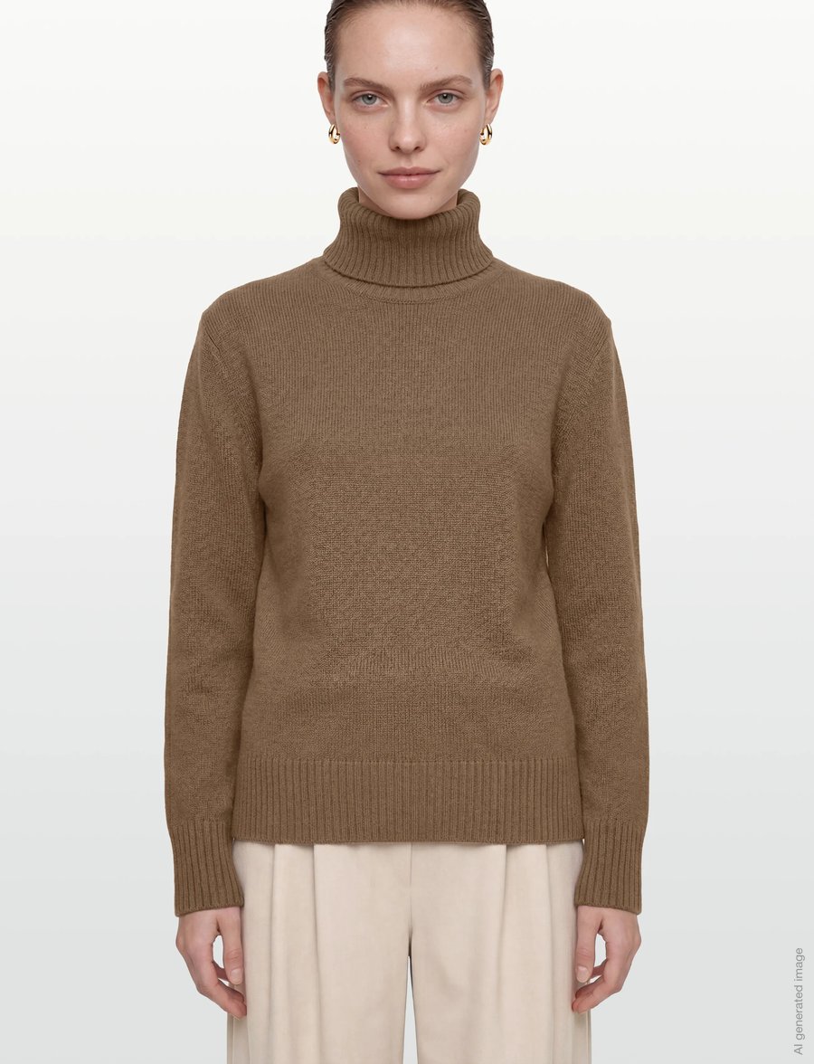 TOTEME - CASHMERE TURTLENECK - kaschmir - beige - 3