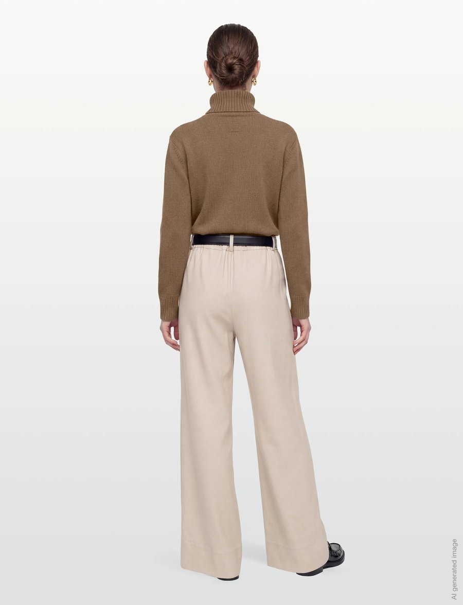 TOTEME - CASHMERE TURTLENECK - kaschmir - beige - 4