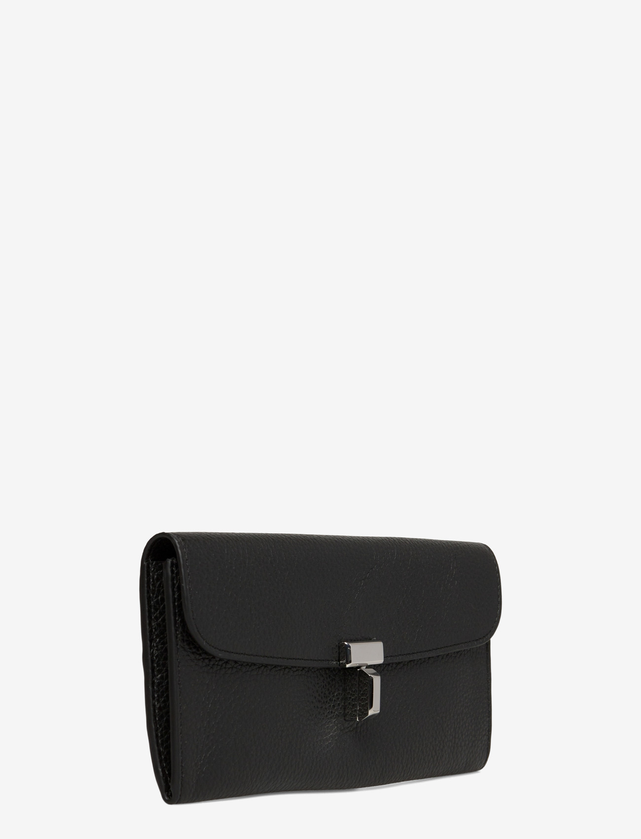 TOTEME - T-LOCK GRAINED- LEATHER WALLET - portemonnaies - black - 2