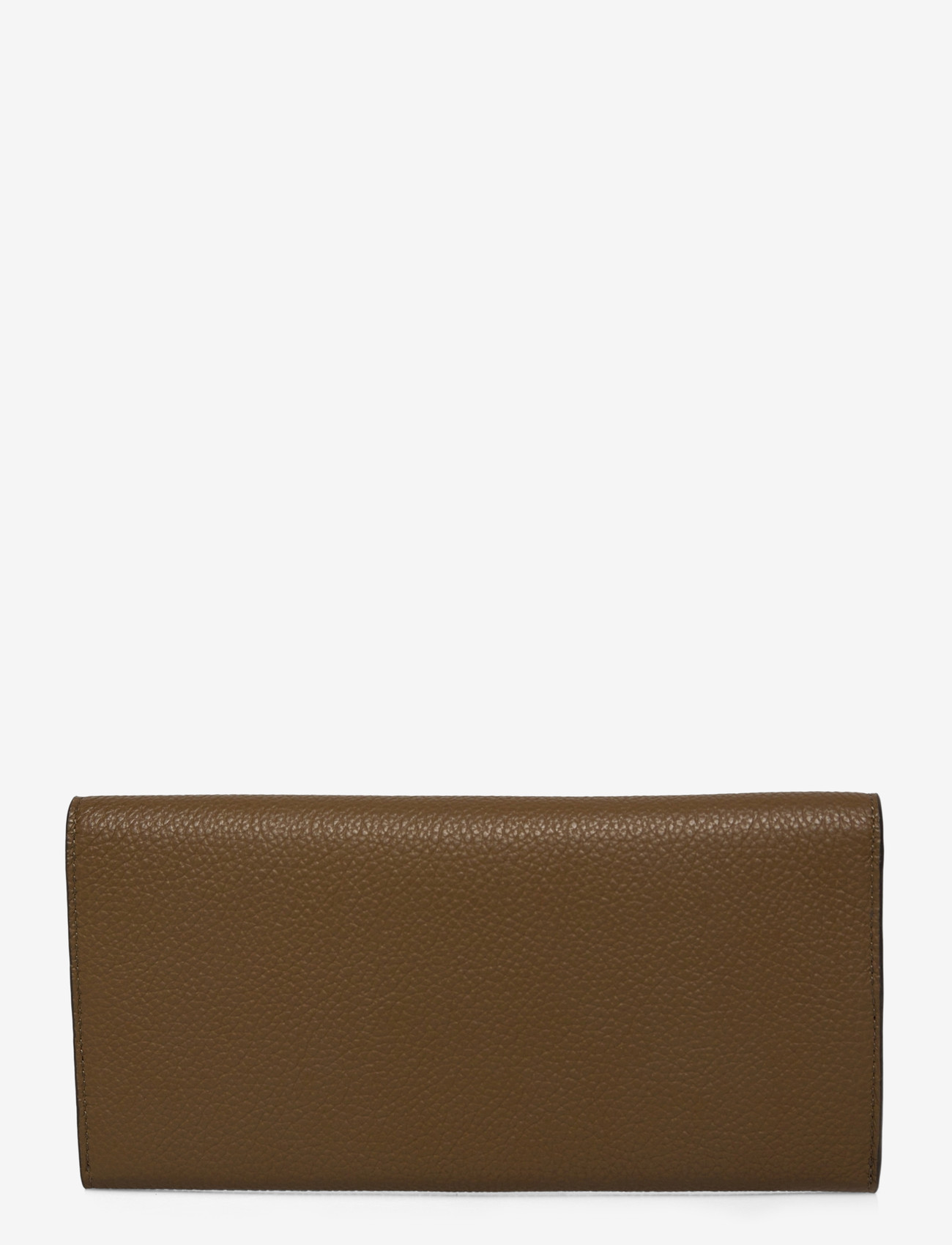 TOTEME - T-LOCK GRAINED- LEATHER WALLET - plånböcker - dark taupe - 1
