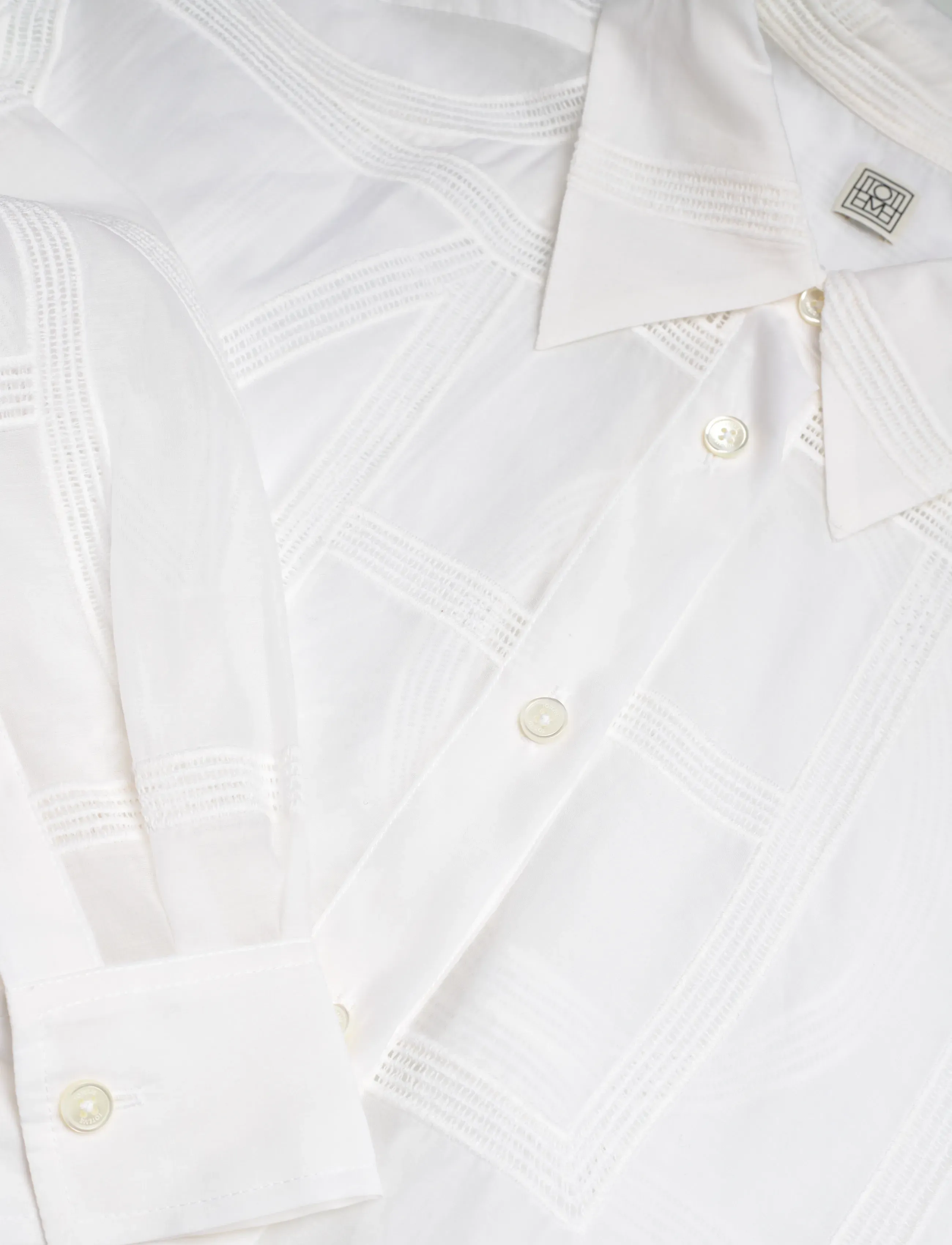 TOTEME - CLASSIC CROCHET SHIRT - white - 2